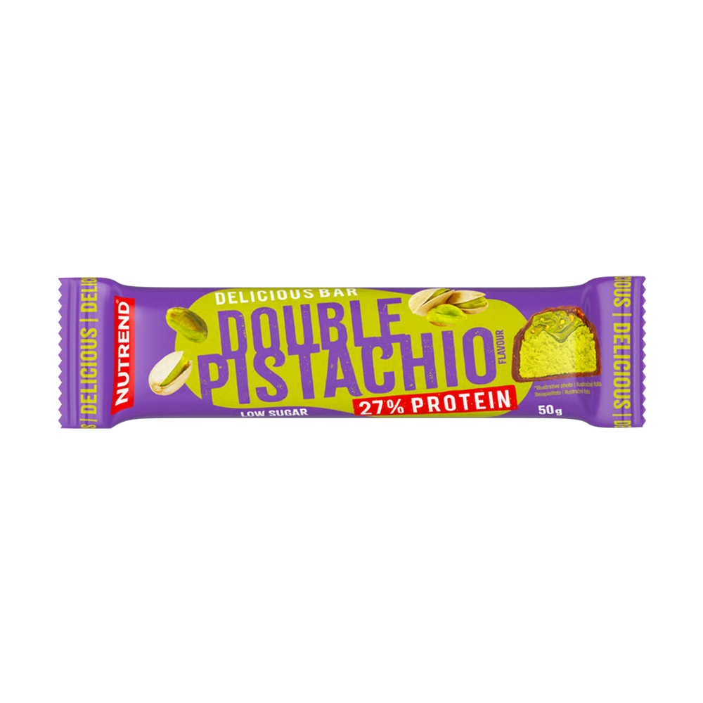 

Протеїновий батончик Nutrend Delicious Bar Подвійна фісташка, 50 г