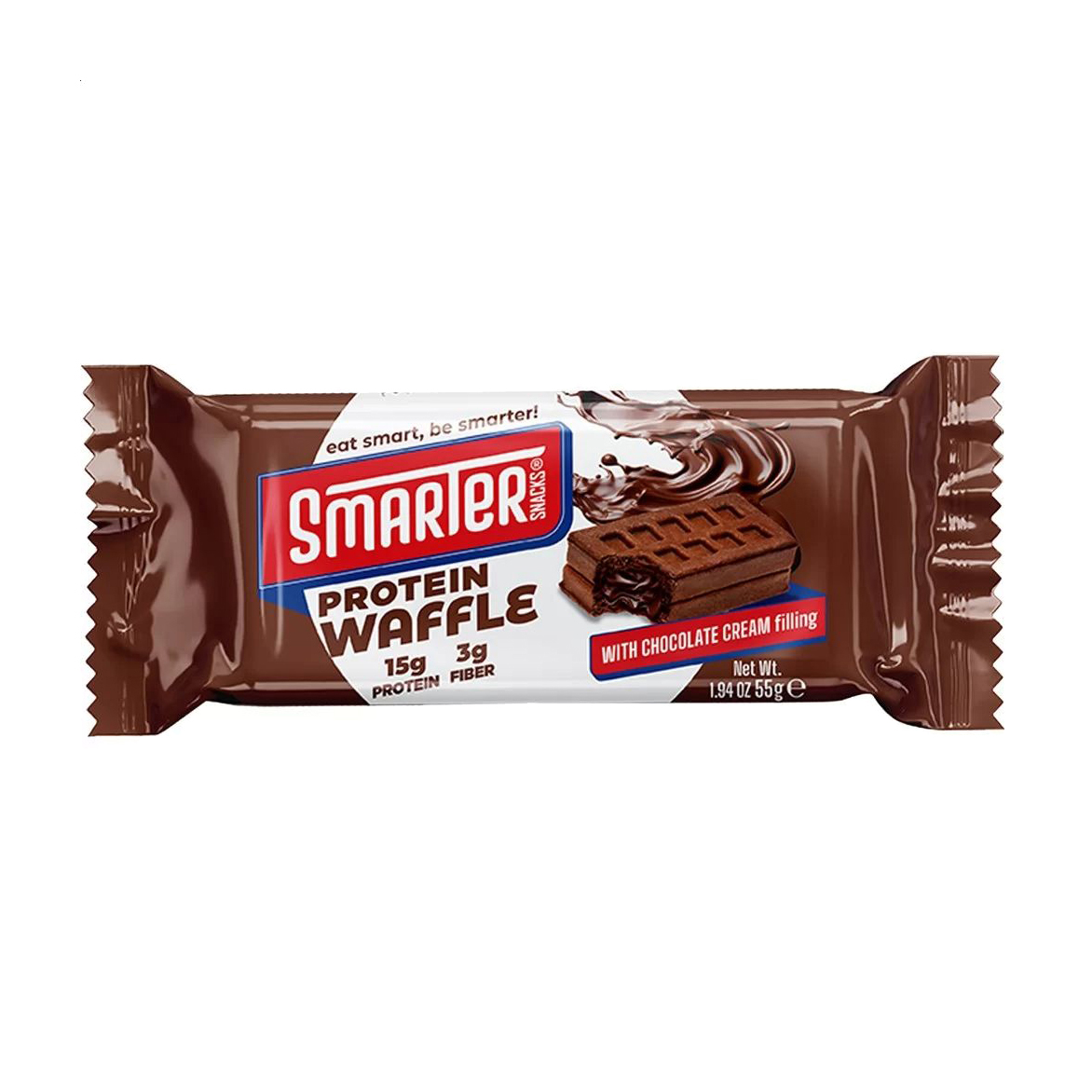

Протеїнова вафля Smarter Snacks Protein Waffle Шоколад з какао, 55 г