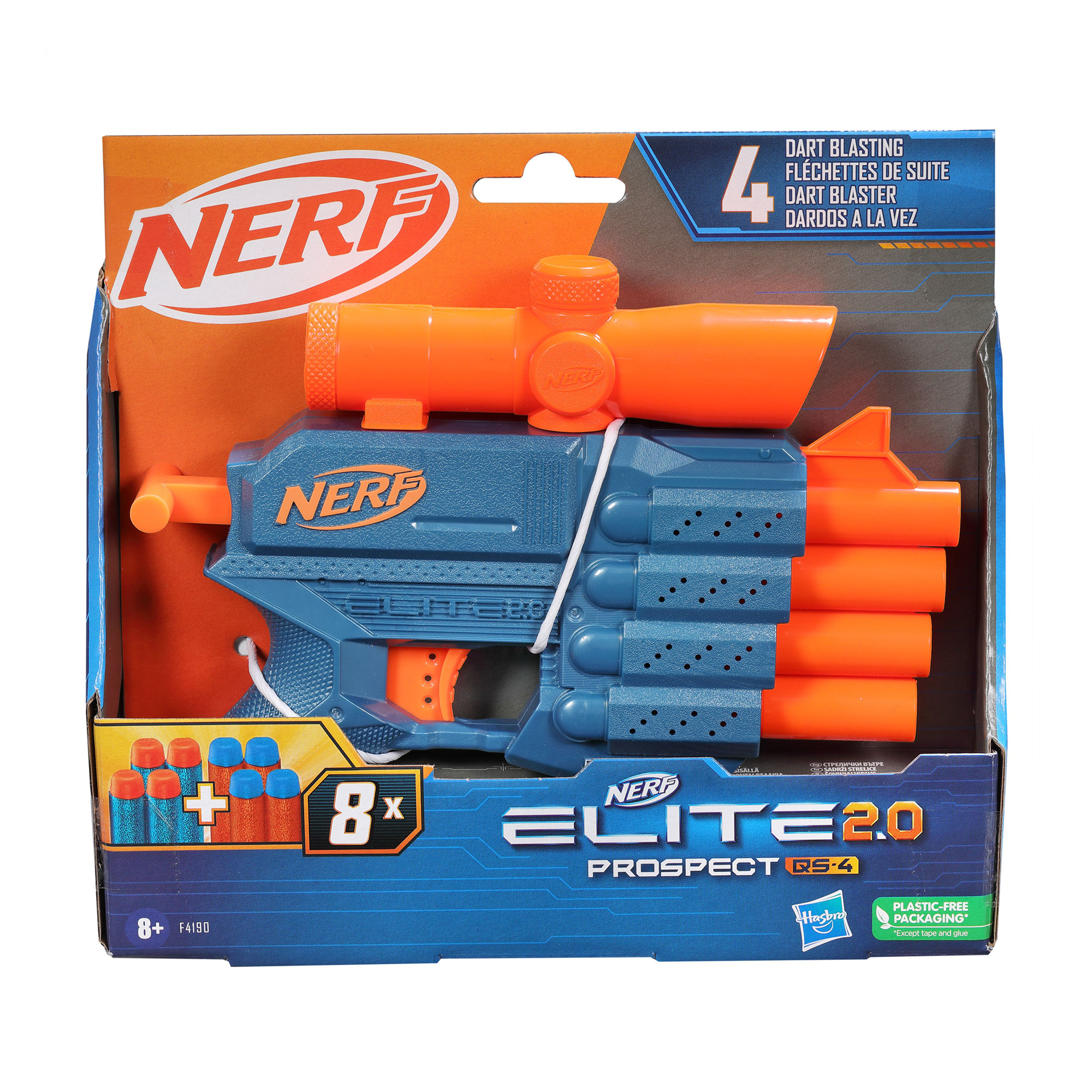 

Дитячий іграшковий бластер Nerf Elite 2.0 Prospect, від 8 років (F4190)