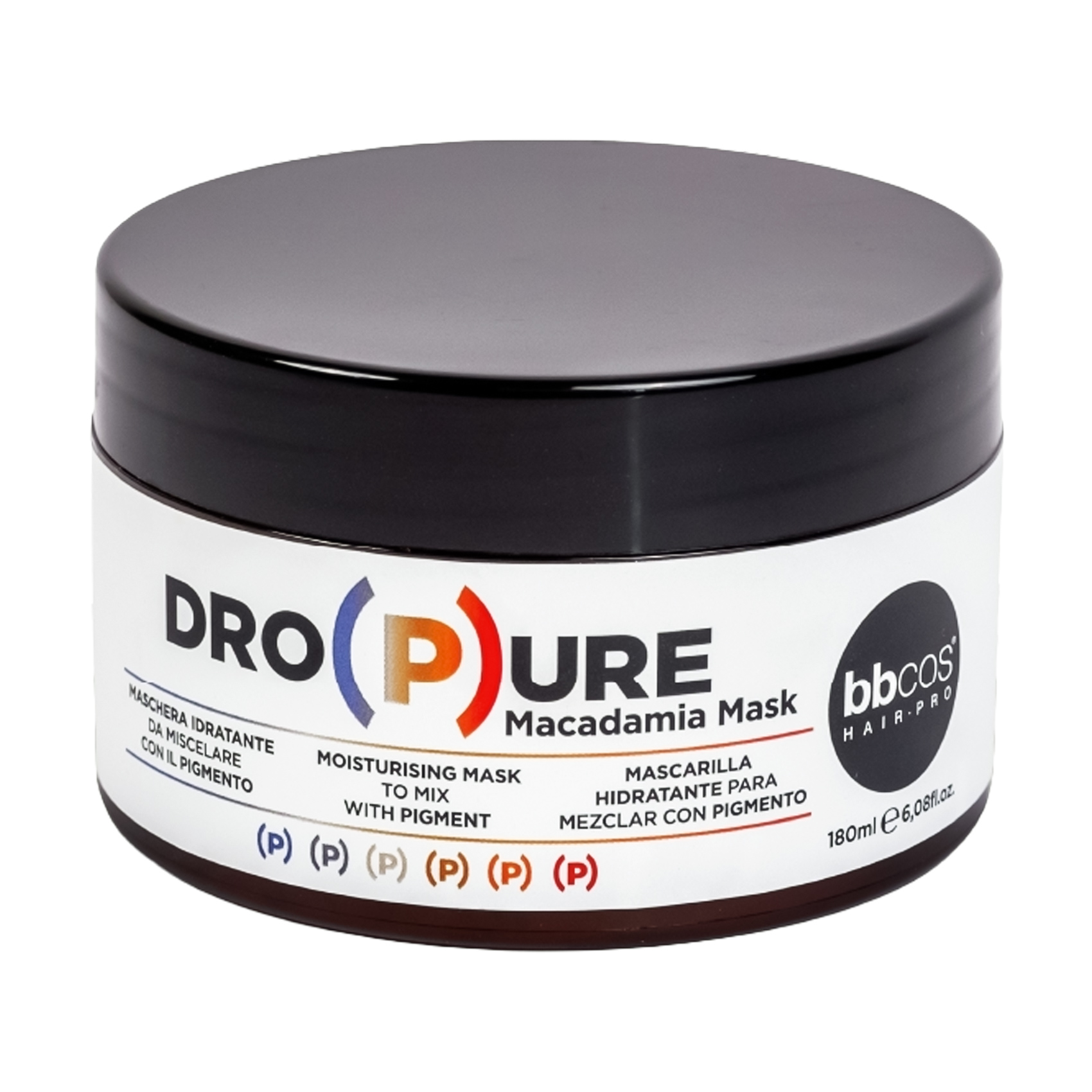 

Маска для волосся BBcos DroPure Macadamia Mask з макадамією для відновлення та підсилення кольору, 180 мл