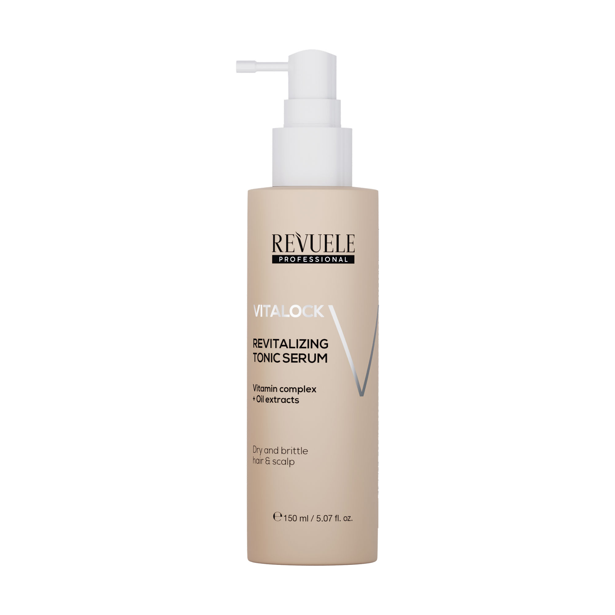 

Незмивна тонізувальна сироватка Revuele Professional Vitalock Revitalizing Tonic Serum для сухого та ламкого волосся, 150 мл