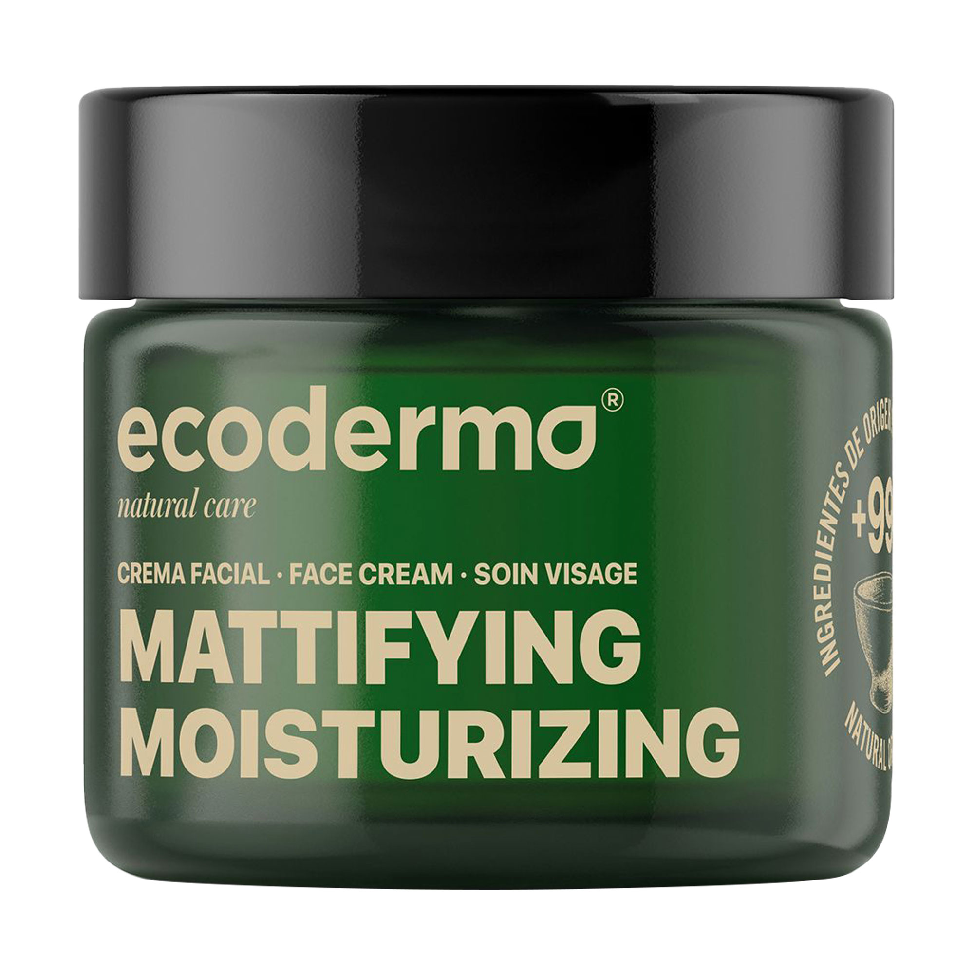 

Матувальний зволожувальний крем для обличчя Ecoderma Mattifying Moisturizing Face Cream для комбінованої та жирної шкіри, 50 мл