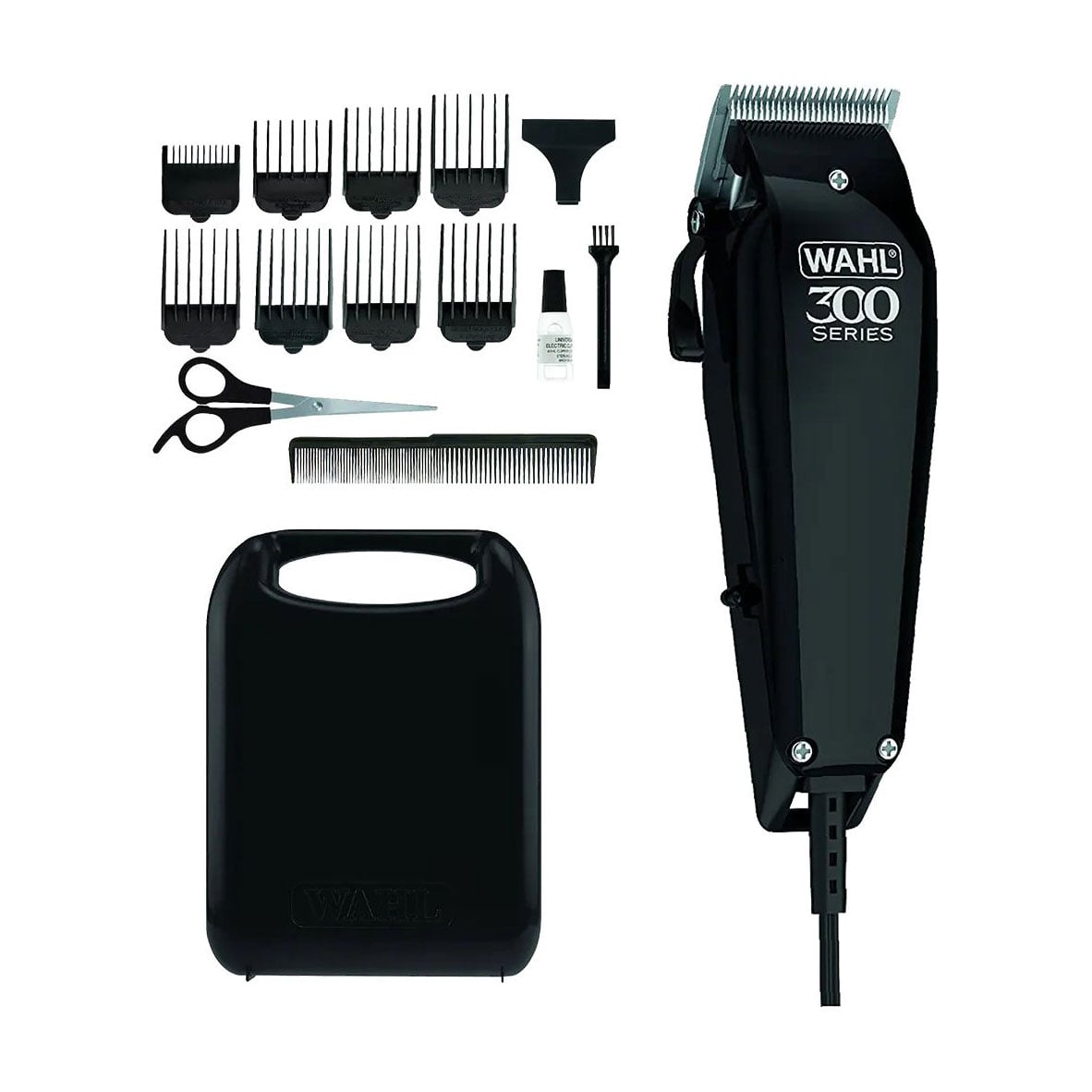 

Набір для стрижки WAHL Home Pro 300 Cordless чорна (машинка, 1 шт + насадки, 10 шт + кейс, 1 шт + олія, 1 шт + ножиці, 1 шт) (09247-1316)