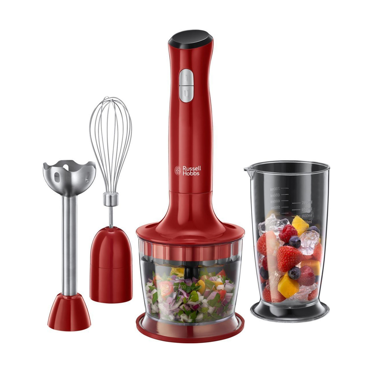 

Блендер заглибний 3 в 1 Russell Hobbs Desire червоний (24700-56)