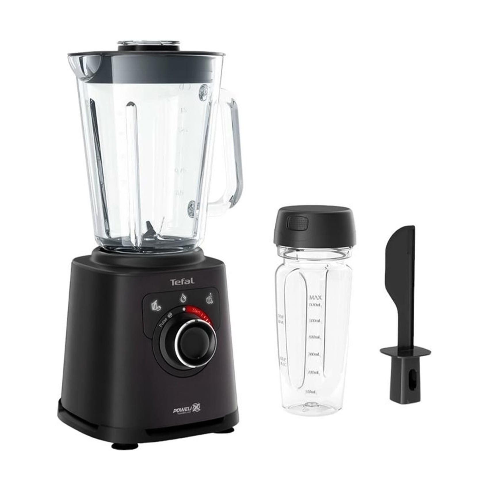 

Блендер стаціонарний Tefal Perfect Mix+ з ємністю для смузі, чорний (BL87G831)