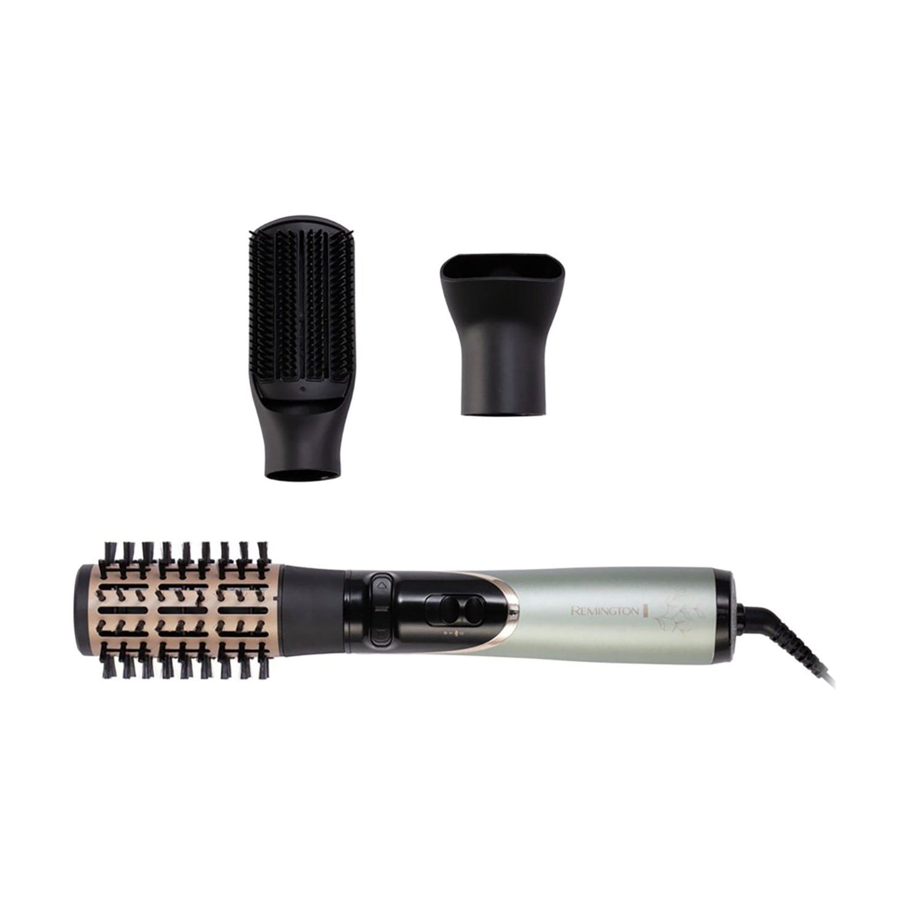 

Фен-щітка для волосся Remington Botanicals 3 насадки, м'ятно-чорний (AS5860)