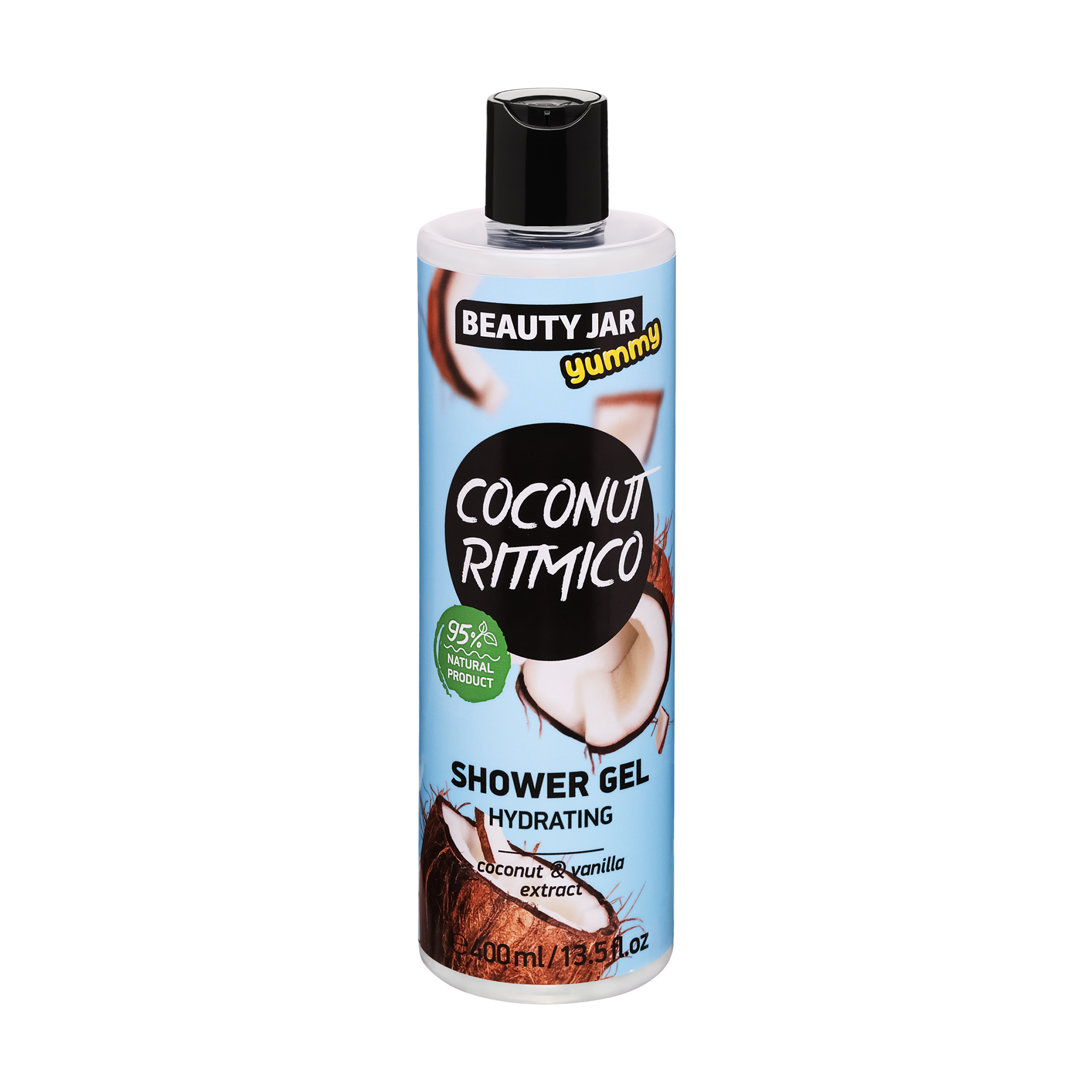 

Зволожувальний гель для душу Beauty Jar Yummy Coconut Ritmico Hydrating Shower Gel Ритмічний кокос, 400 мл