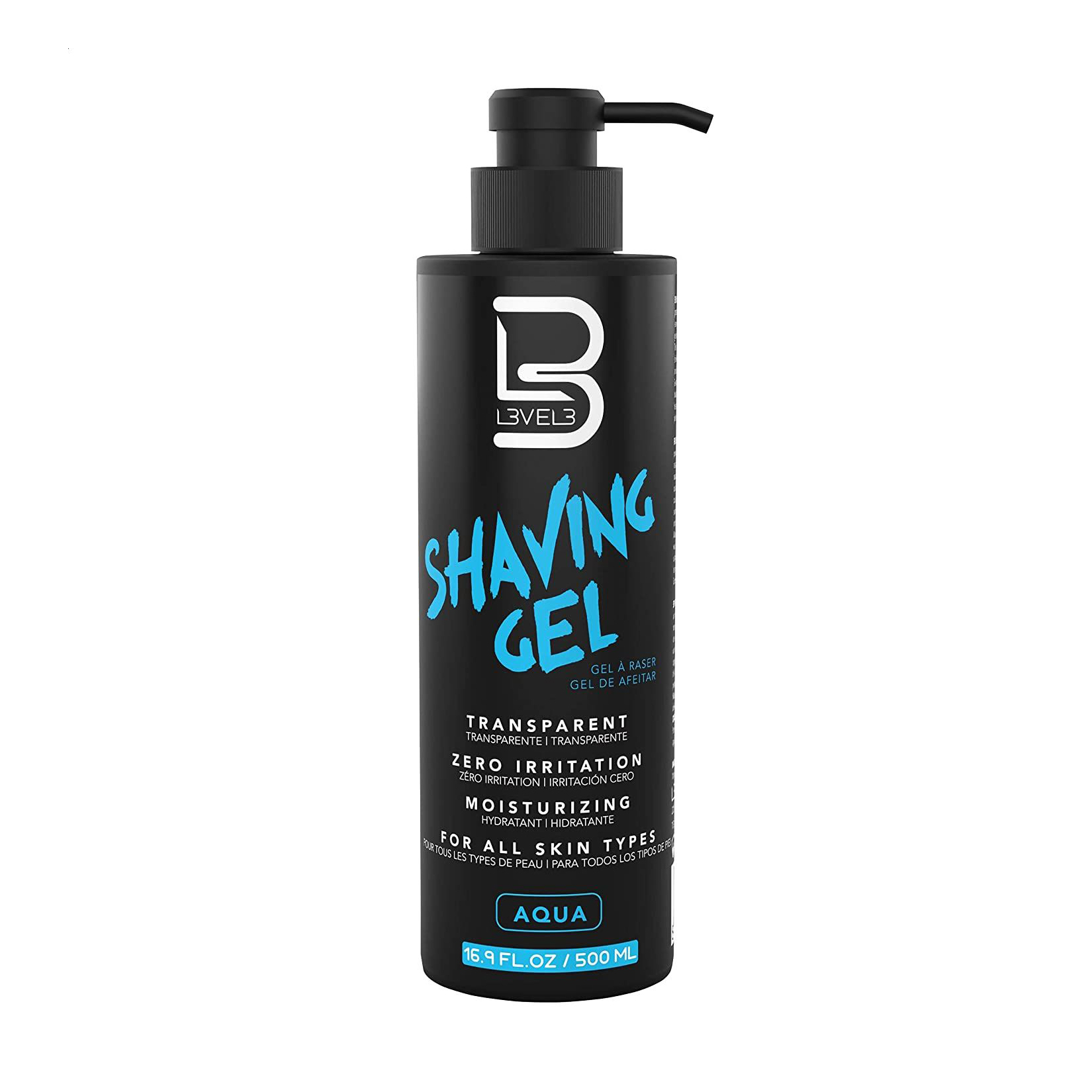 

Чоловічий зволожувальний гель для гоління Level3 Transparent Shaving Gel, Aqua, 500 мл