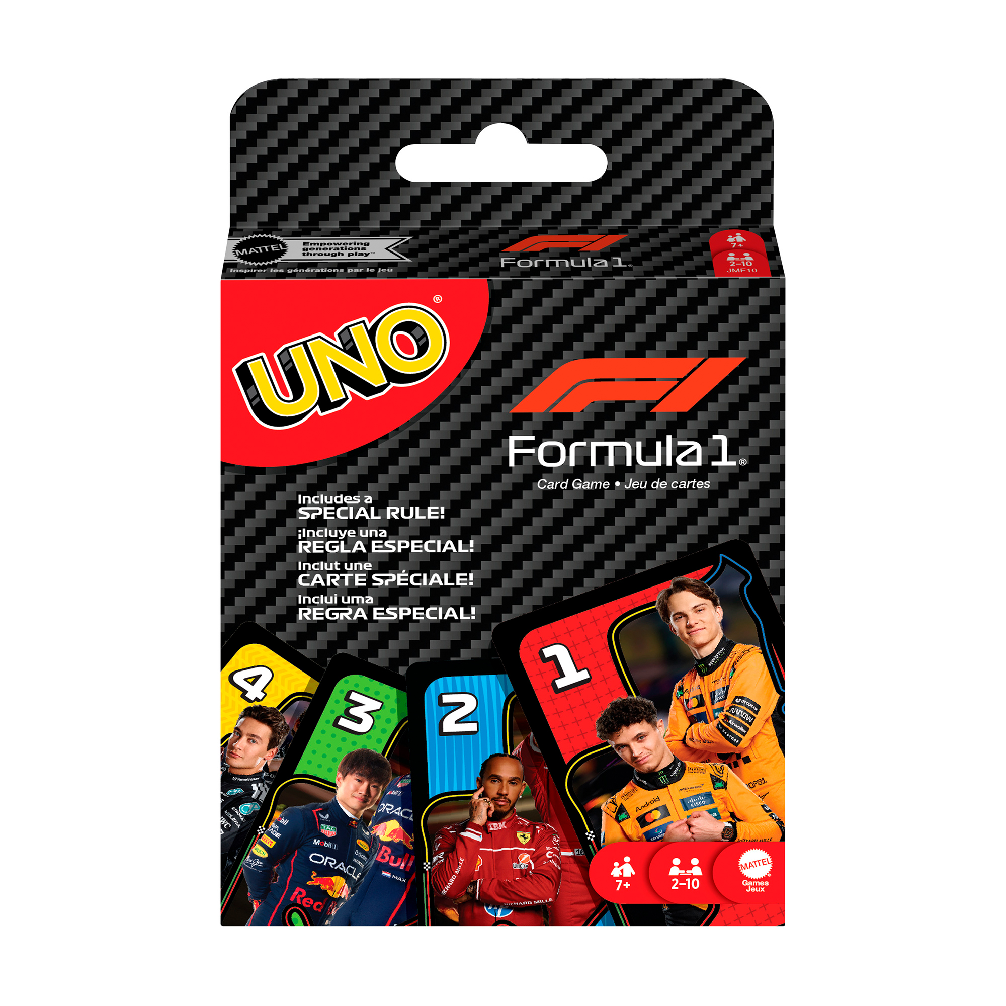

Карткова гра Mattel UNO Formula 1, від 7 років (JMF10)