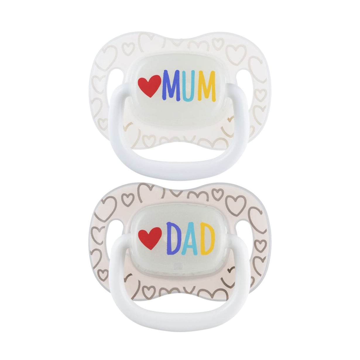 

Пустушка Canpol Babies Love Mum & Dad силіконова, симетрична, від народження до 6 місяців, 2 шт (34/939)