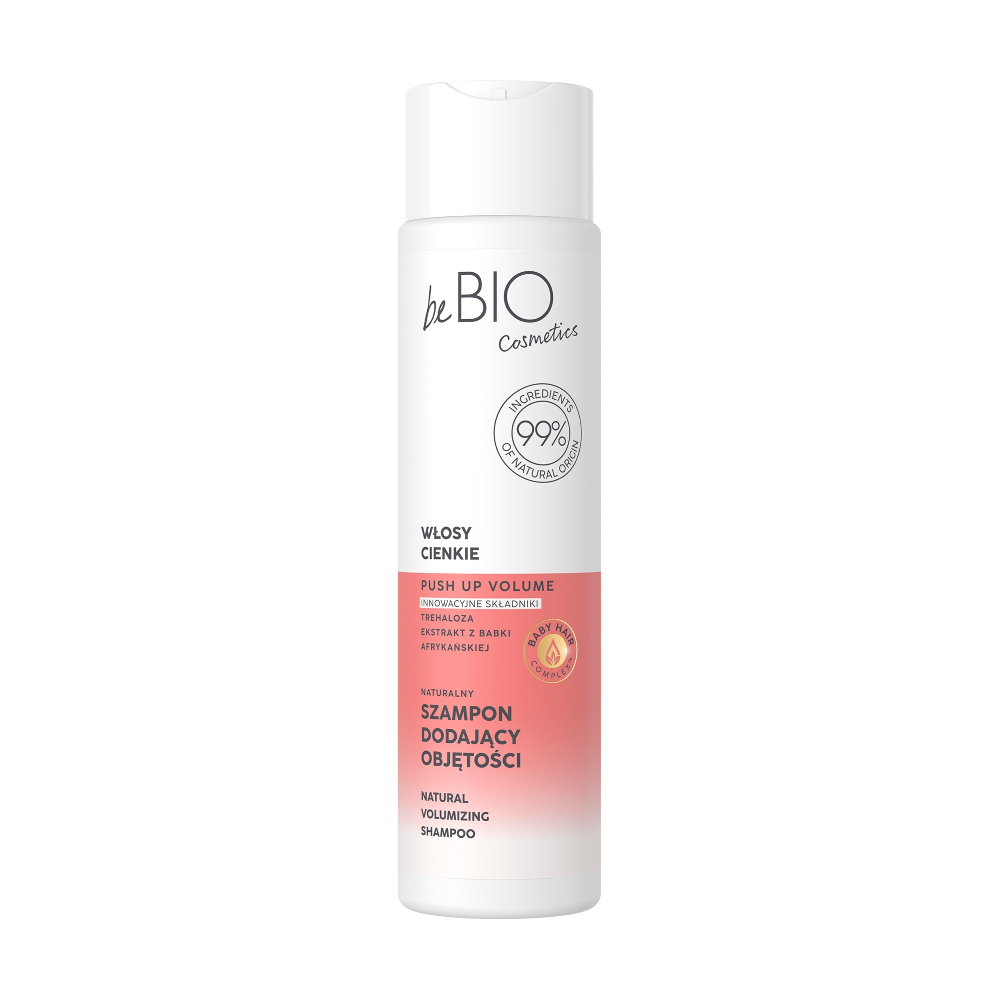 

Шампунь beBIO Baby Hair Complex Push Up Volume Natural Volumizing Shampoo для об'єму волосся, 300 мл