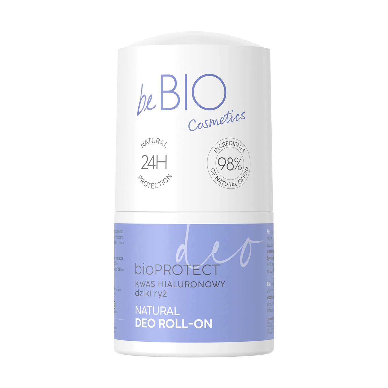 

Кульковий дезодорант beBIO Natural Deo Roll-On Гіалуронова кислота та дикий рис, 50 мл