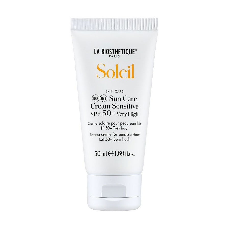 Сонцезахисний крем для обличчя La Biosthetique Soleil Sun Care Cream Sensitive, SPF 50+, для чутливої шкіри, 50 мл