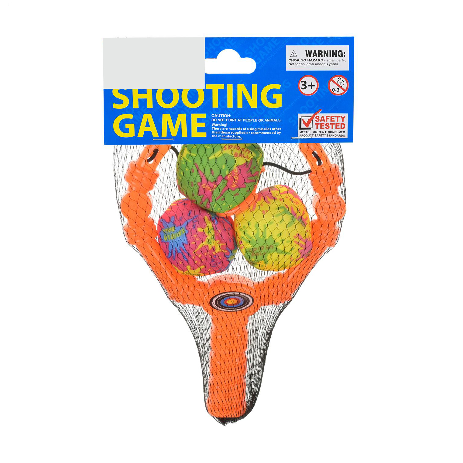 

Дитячий ігровий набір Shantou Jinxing у пакеті, від 3 років, 18.5*13.5*2 см (рогатка, 1 шт + м'які кулі, 3 шт) (XG88-23)