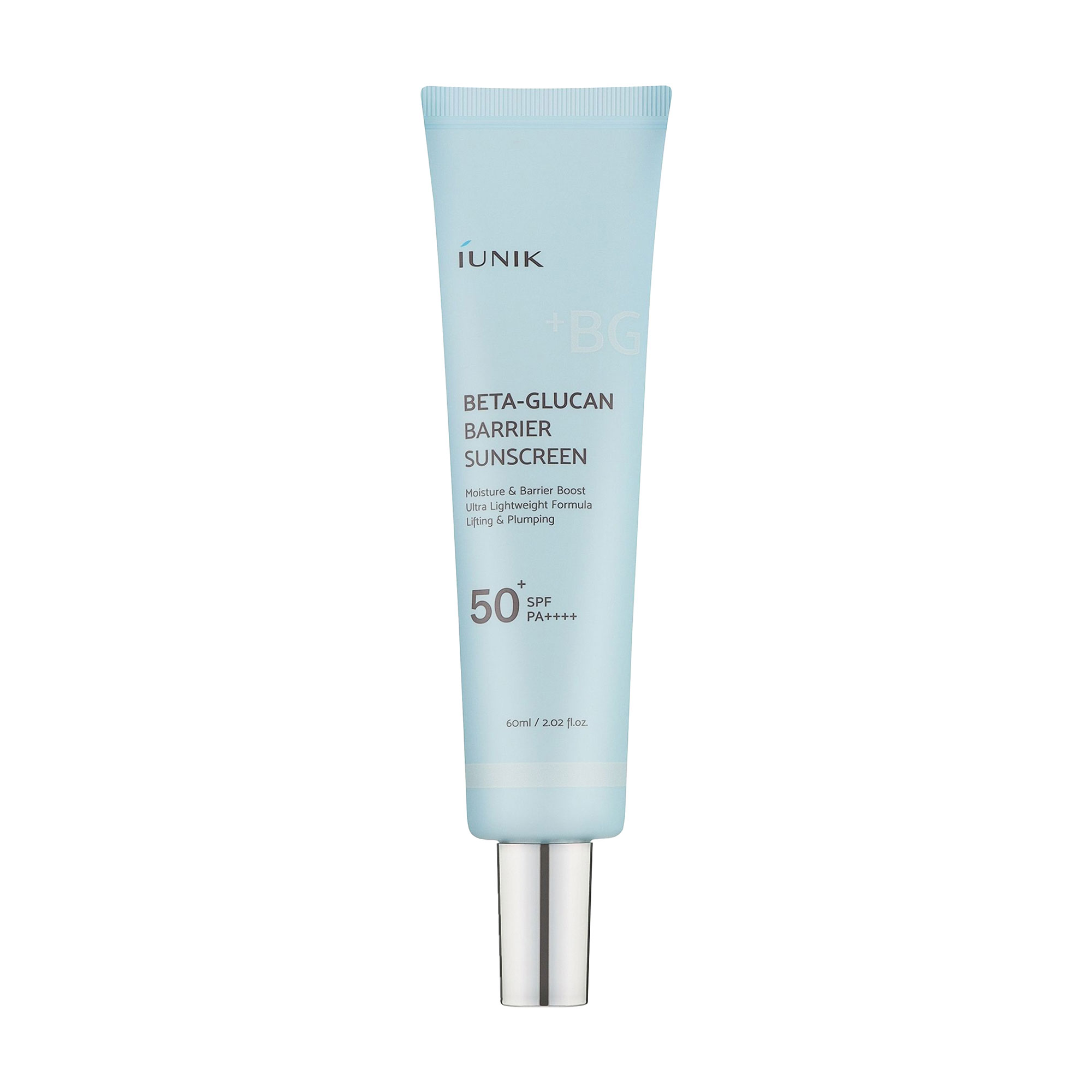 

Сонцезахисний крем для обличчя IUNIK Beta-Glucan Barrier Sunscreen SPF50+ PA++++ на основі хімічних фільтрів, 60 мл
