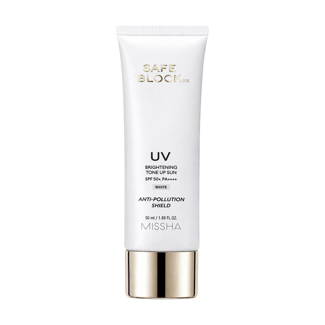 

Сонцезахисний крем для обличчя Missha Safe Block RX Brightening Tone Up Sun SPF 50+ PA++++ White, 50 мл