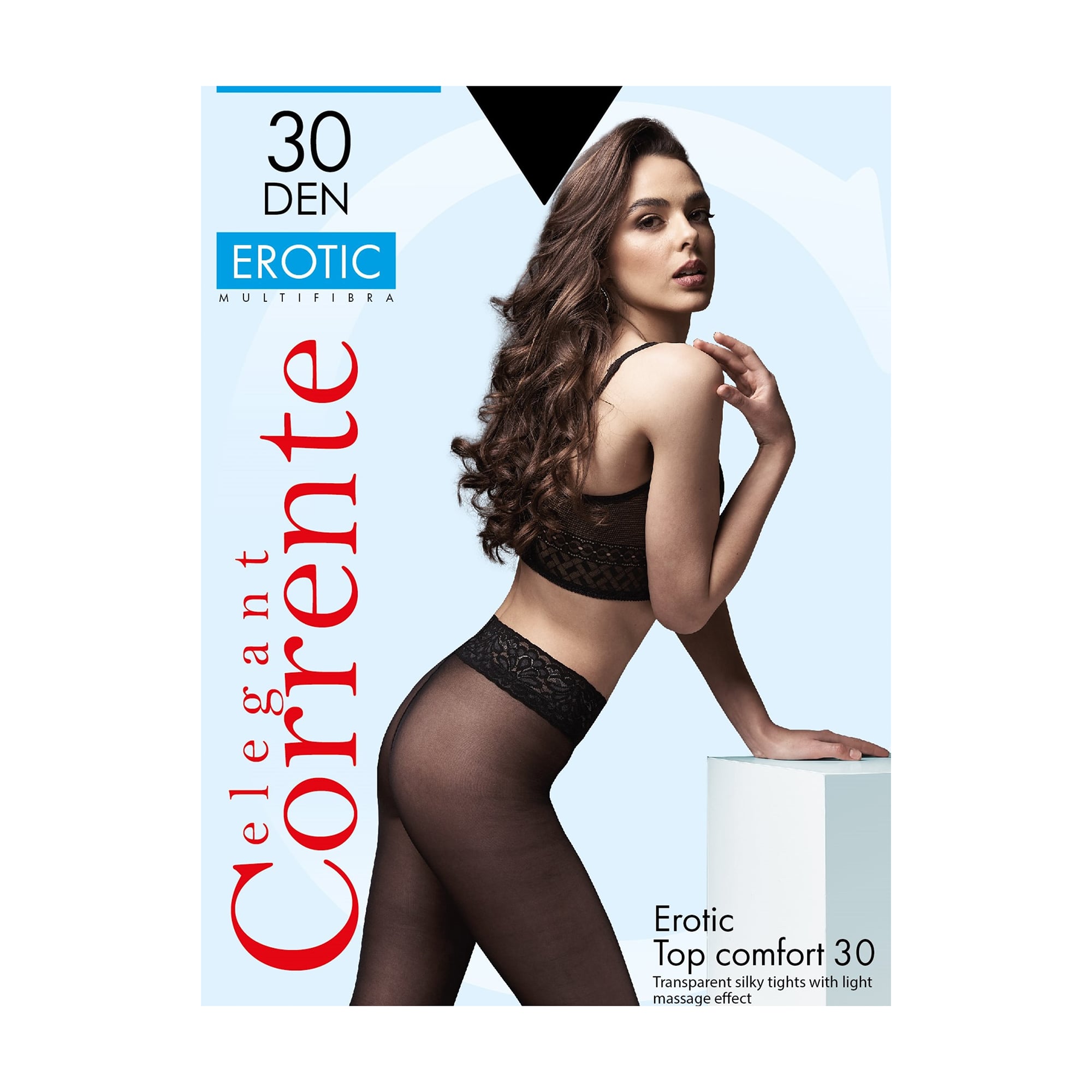 

Колготки жіночі Corrente Erotic без шортиків, 30 DEN, Nero, розмір 3