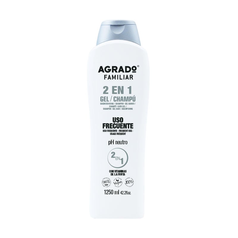 

Гель для ванни та душу Agrado 2 in 1 Bath & Shower Gel Family, 1.25 л