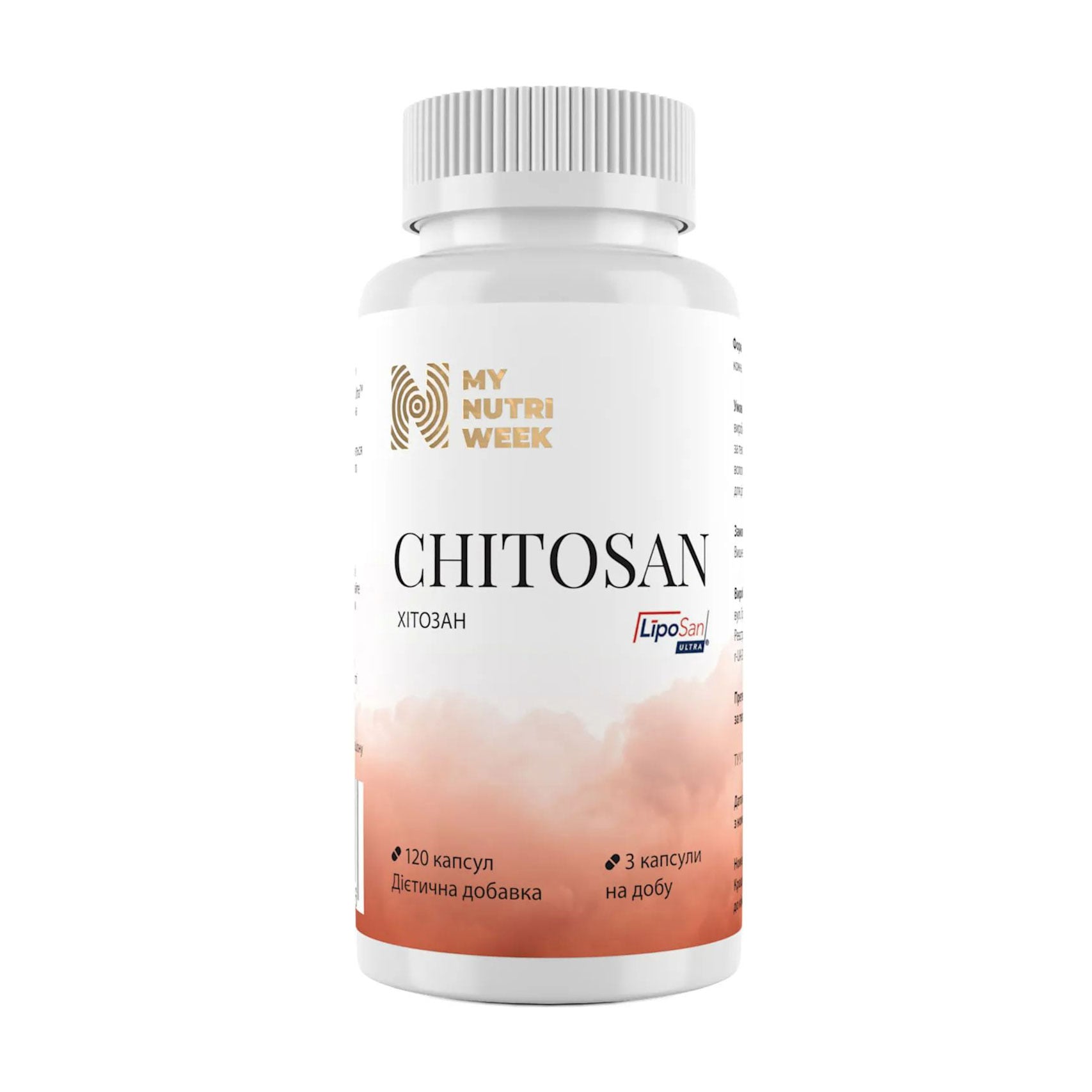 

Хітозан My Nutri Week Chitosan, 120 капсул