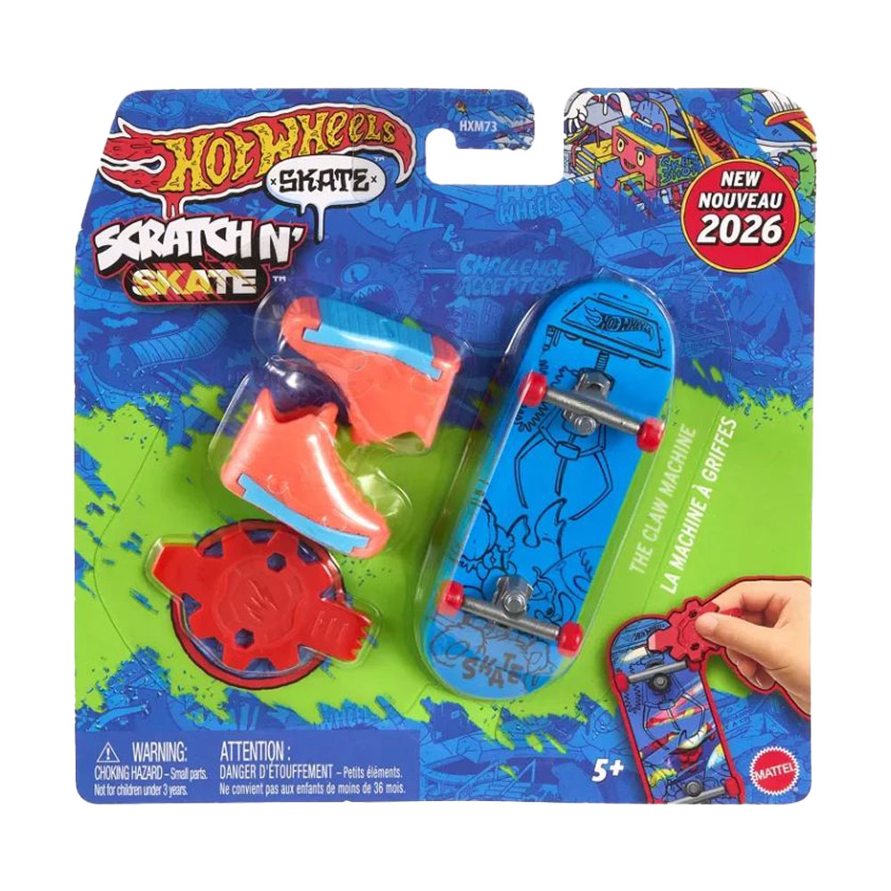 

Ігровий набір Hot Wheels Скейт та взуття для пальчиків Круте перетворення, блакитний, від 5 років (HXM73)