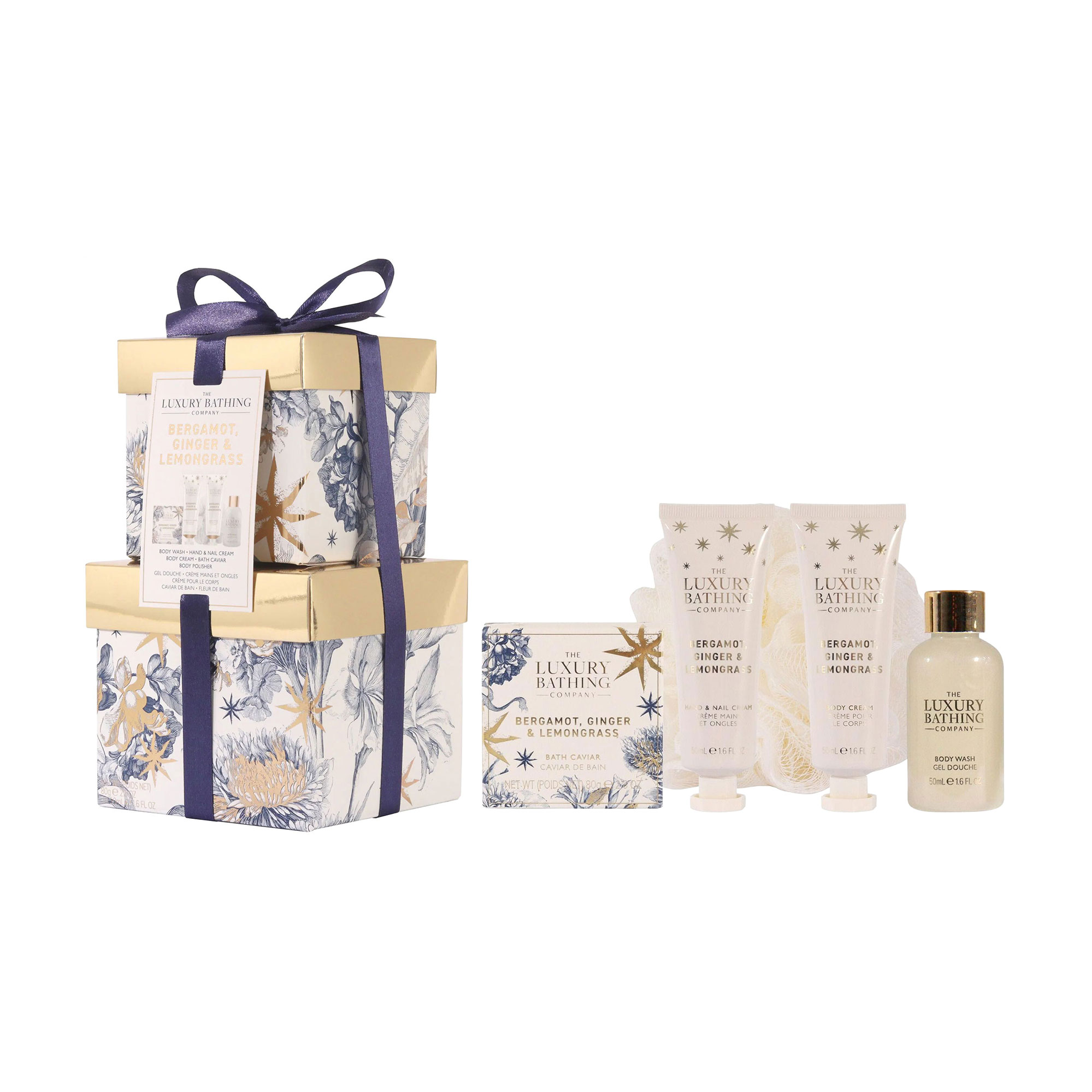 

Набір для рук та тіла Grace Cole The Luxury Bathing Bergamot, Ginger & Lemongrass Stacking Treats, 5 продуктів