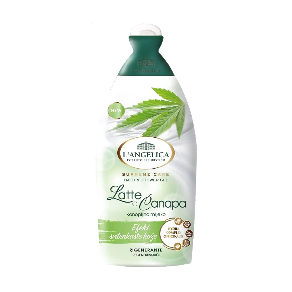

Гель для душу та ванни L'angelica Supreme Care Bath & Shower Gel з конопляним молочком, 500 мл