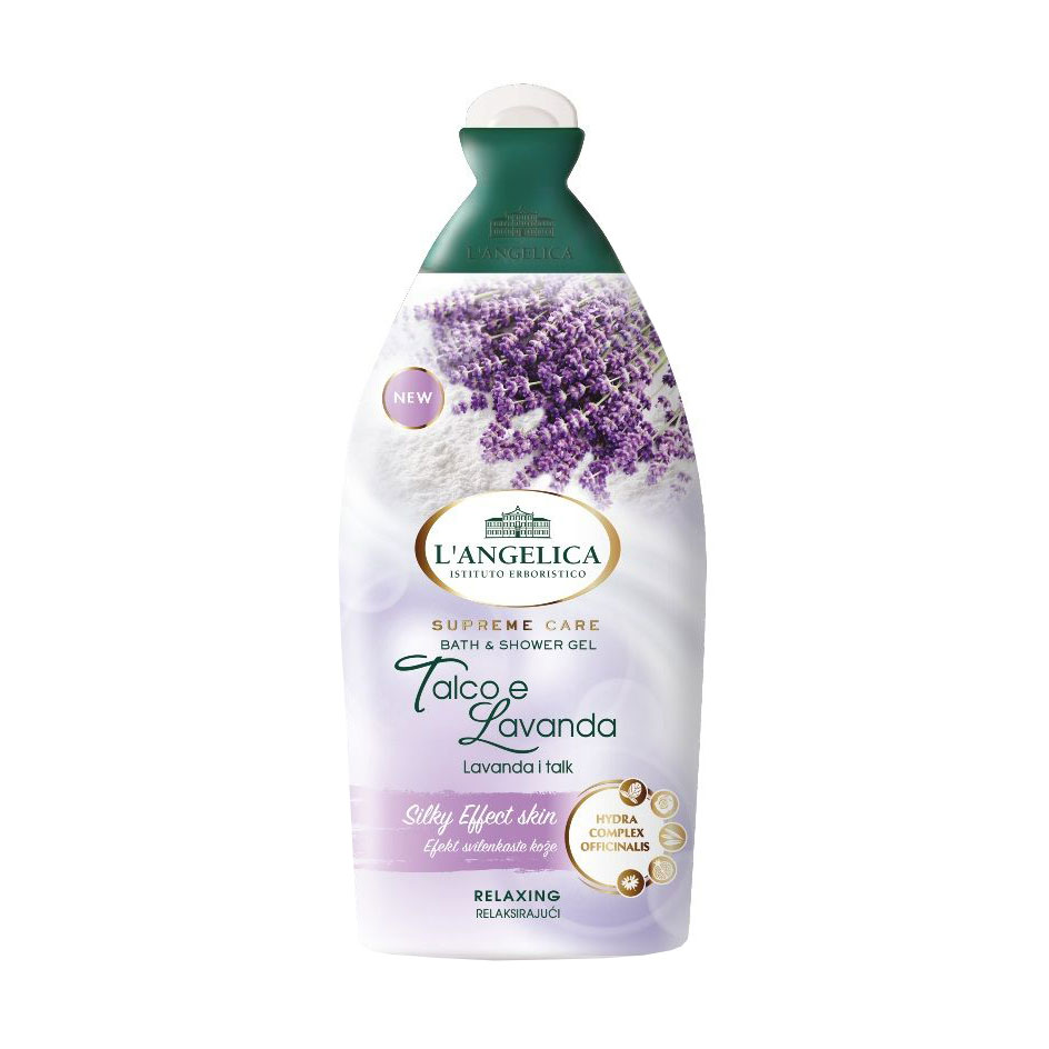 

Розслаблювальний гель для душу та ванни L'angelica Supreme Care Bath & Shower Gel з тальком та лавандою, 500 мл