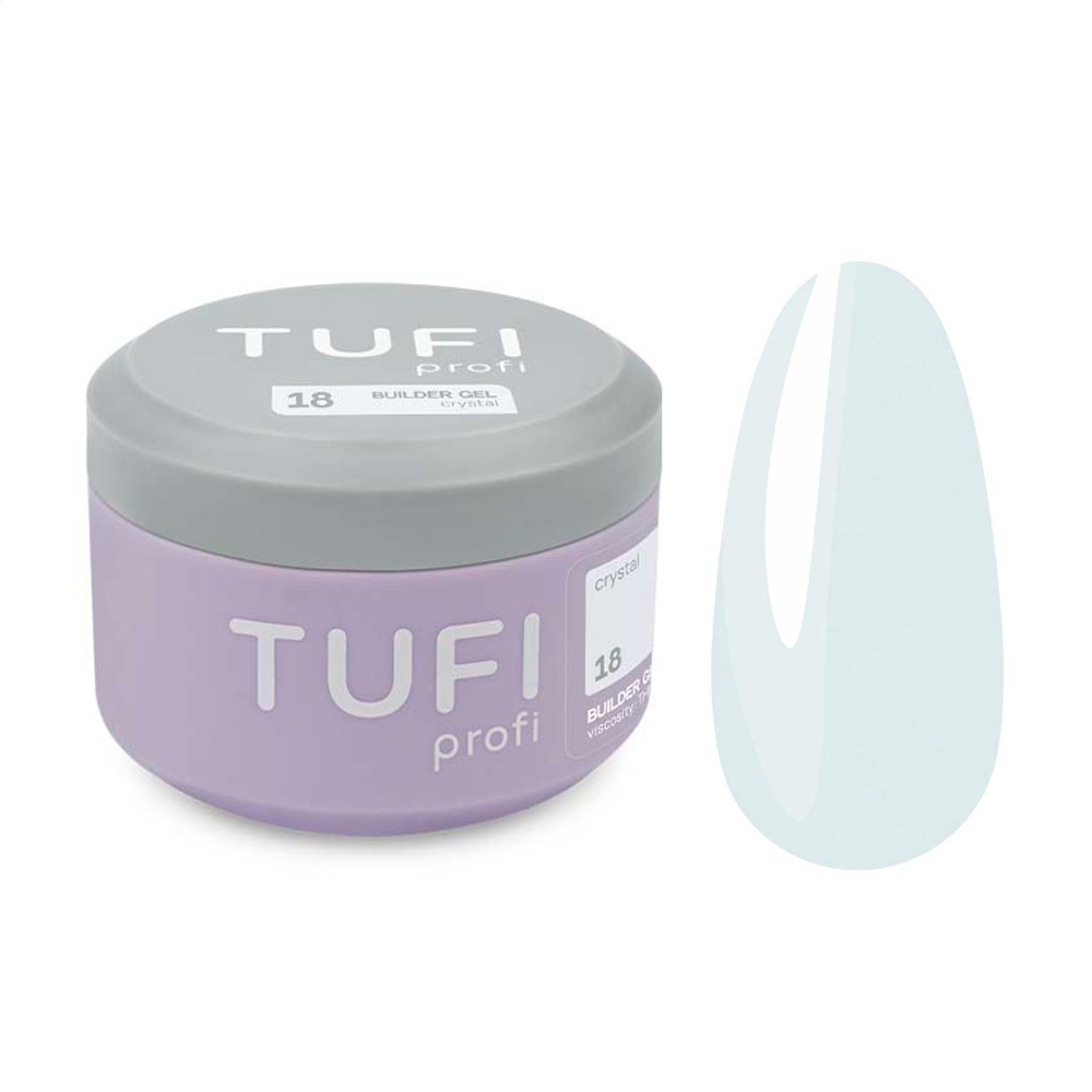 

Гель для нарощування нігтів Tufi Profi Builder Gel UV/LED 18 Crystal, 50 мл