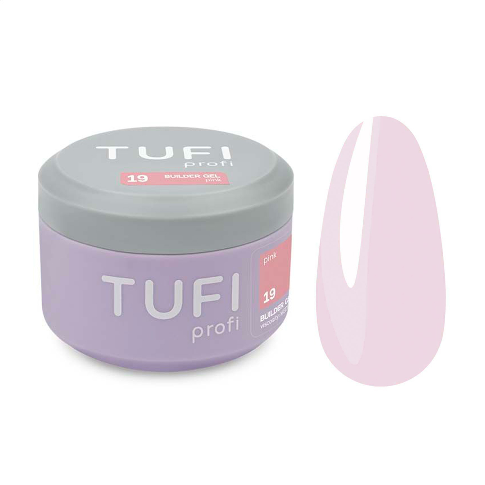 

Гель для нарощування нігтів Tufi Profi Builder Gel UV/LED 19 Pink, 50 мл