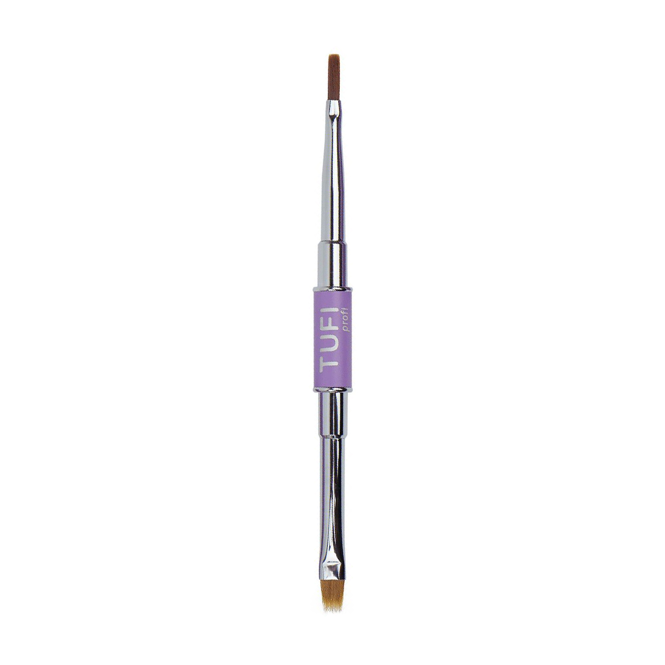 

Двосторонній пензлик для дизайну нігтів Tufi Profi Double-Ended Manicure Brush омбре/широкі смуги (0327448)