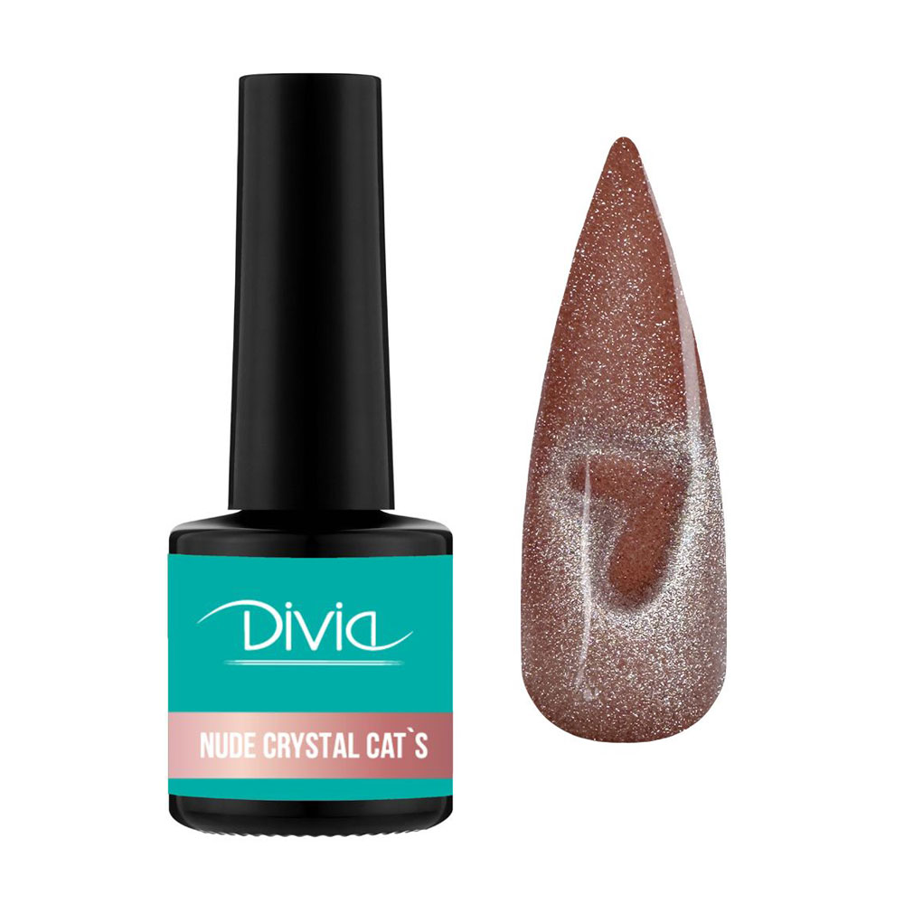 

Гель-лак для нігтів Divia Nude Crystal Cat's Di1249, NC050, 8 мл