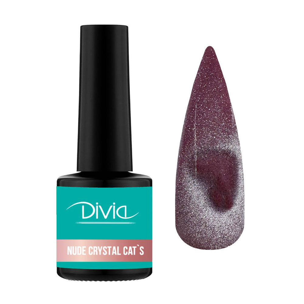 

Гель-лак для нігтів Divia Nude Crystal Cat's Di1249, NC070, 8 мл