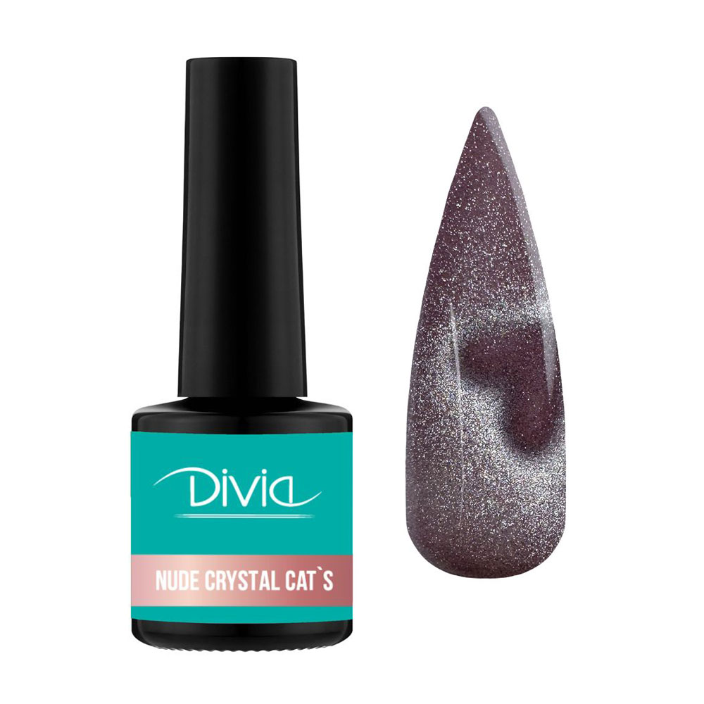 

Гель-лак для нігтів Divia Nude Crystal Cat's Di1249, NC080, 8 мл
