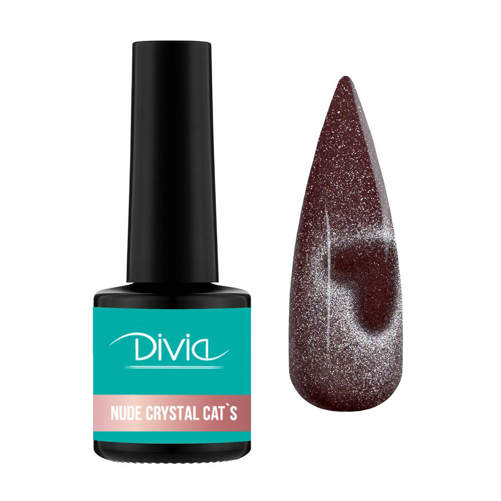 

Гель-лак для нігтів Divia Nude Crystal Cat's Di1249, NC090, 8 мл