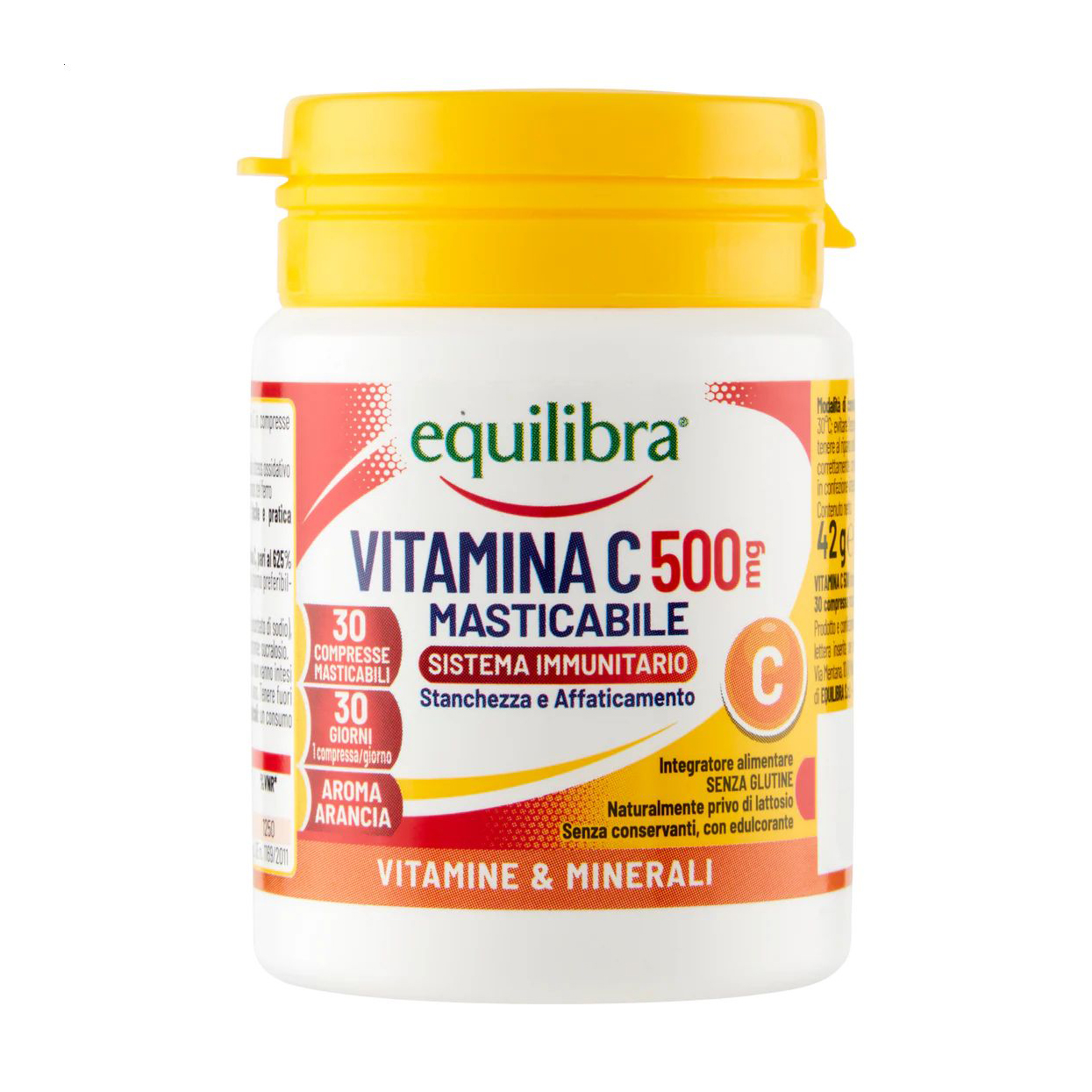 

Вітамін С equilibra Vitamina C 500 мг, 30 жувальних таблеток