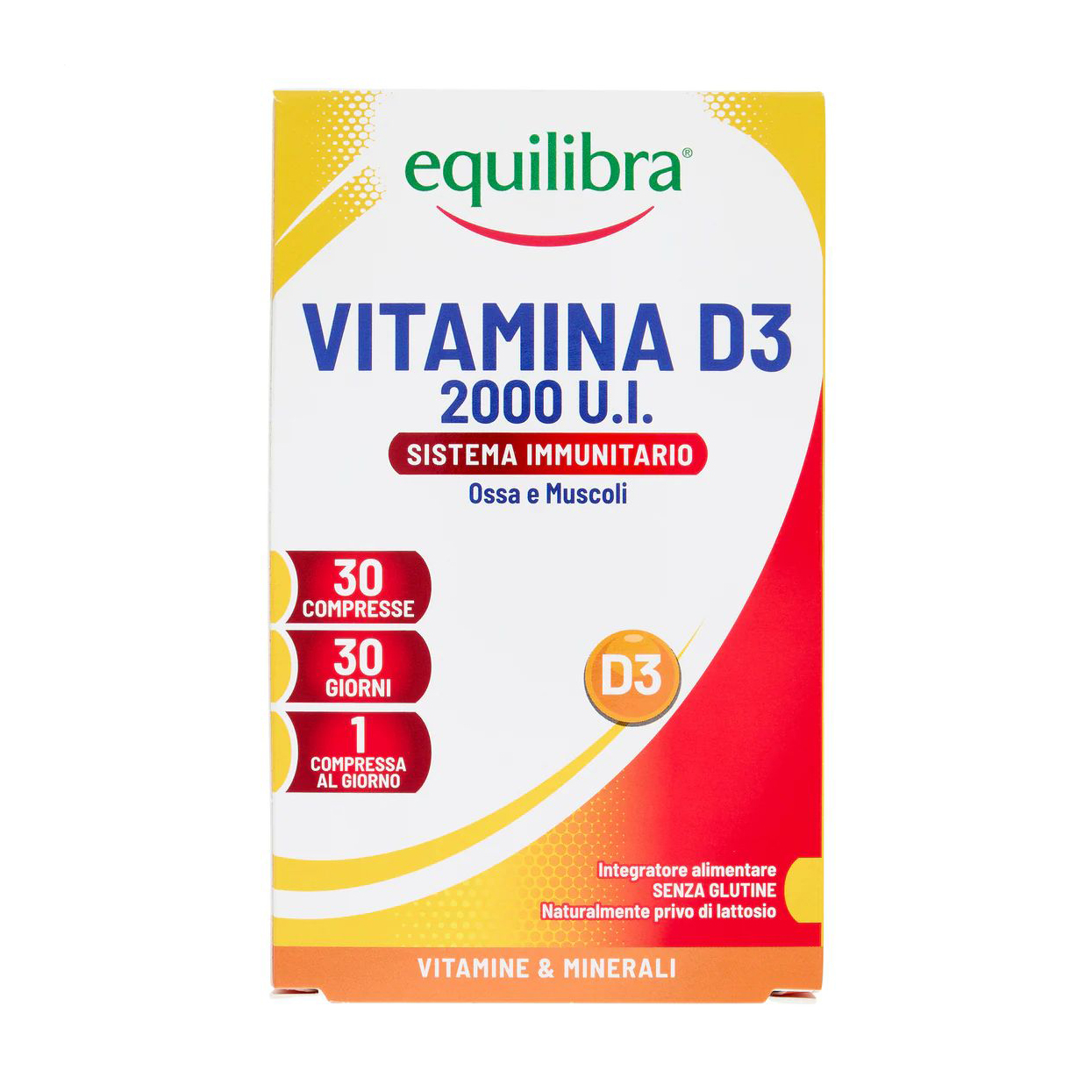 

Вітамін Д3 equilibra Vitamina D3 2000 МО, 30 таблеток