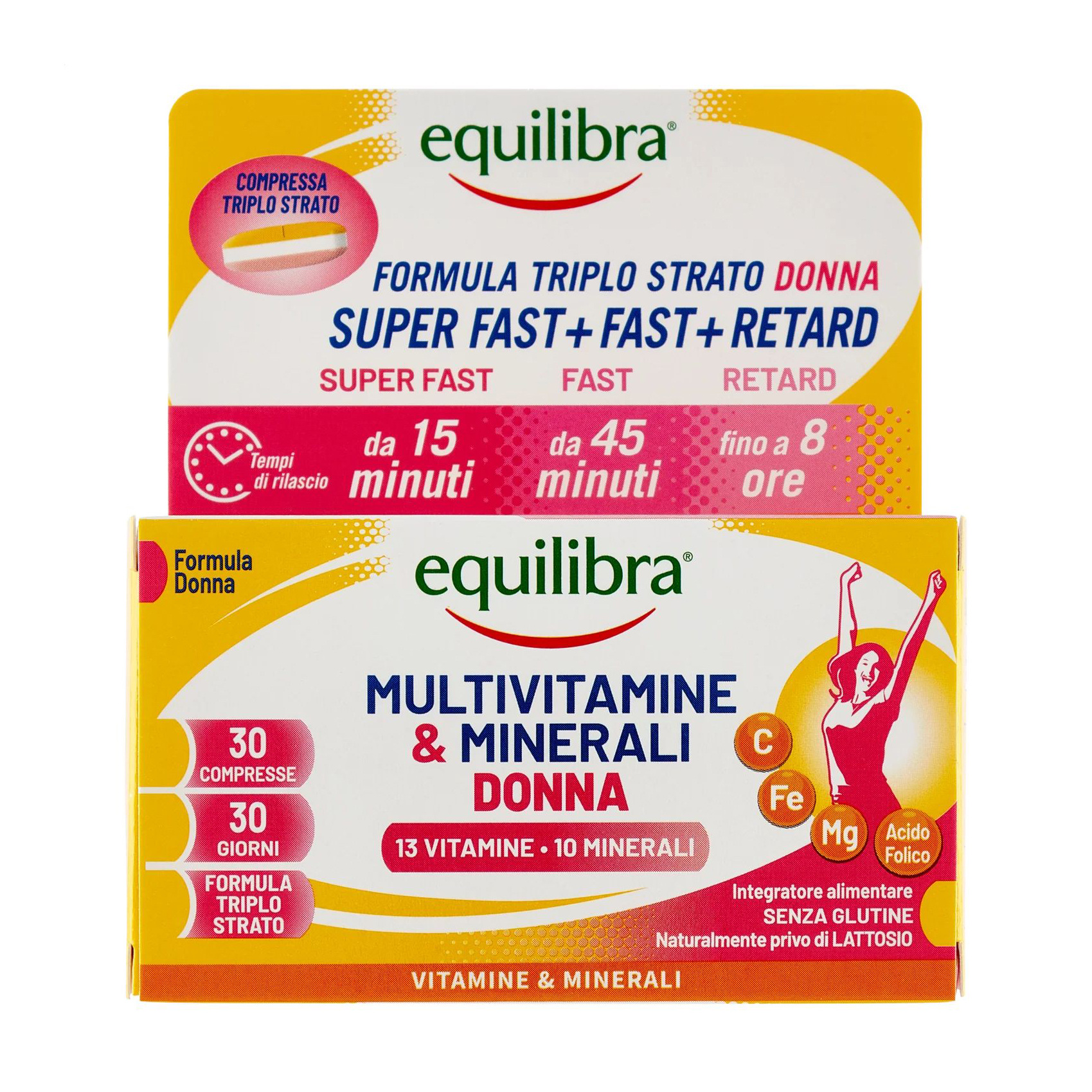 

Жіночі мультивітаміни та мінерали equilibra Multivitamine & Minerali Donna, 30 таблеток
