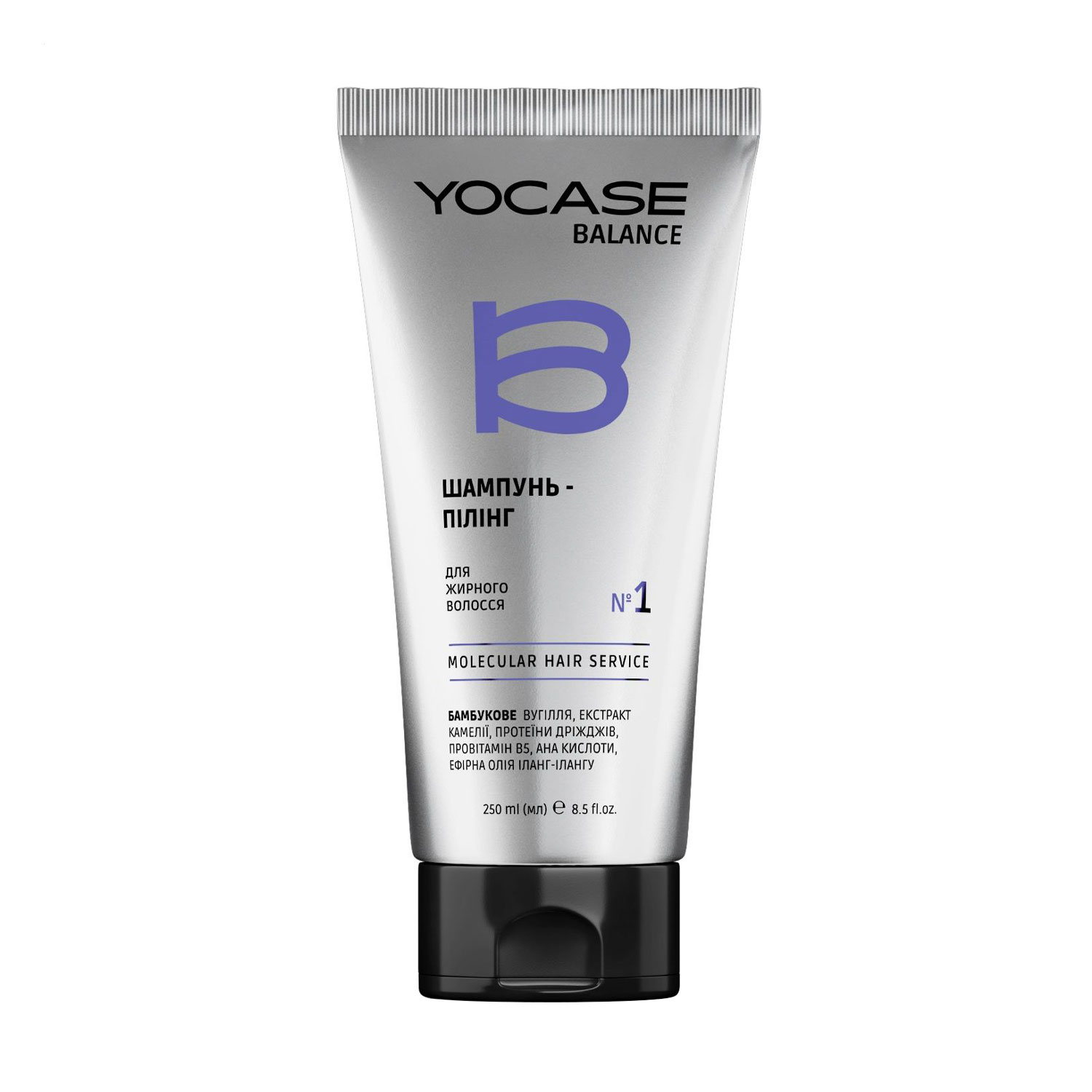 

Шампунь-пілінг Green Pharm Cosmetic Yocase Balance 1 Molecular Hair Service для жирного волосся, 250 мл