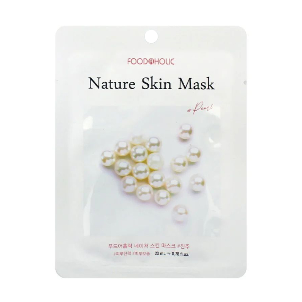 

Тканинна маска для обличчя Food A Holic Nature Skin Mask з екстрактом перлів, 23 мл