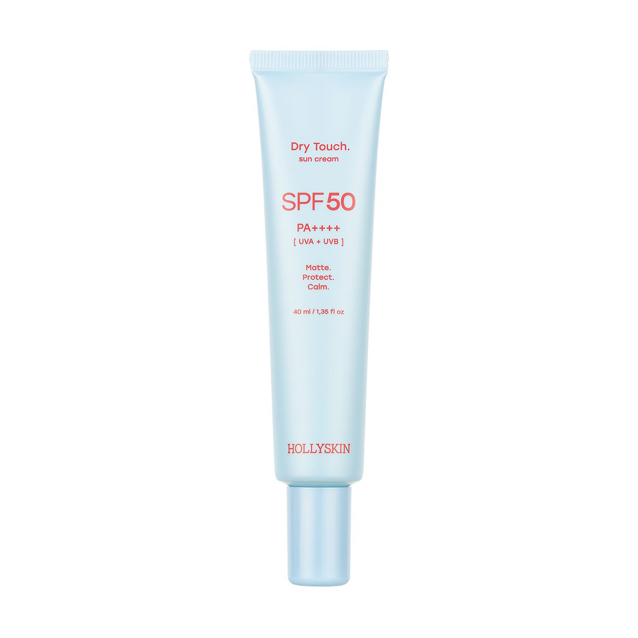 

Матувальний сонцезахисний крем для обличчя Hollyskin Dry Touch SPF 50 PA++++, 40 мл