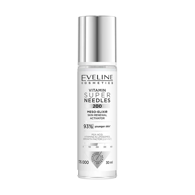 

Мезоеліксир для обличчя Eveline Cosmetics Vitamin Super Needles 200 Meso-Elixir Skin Renewal Activator, 30 мл