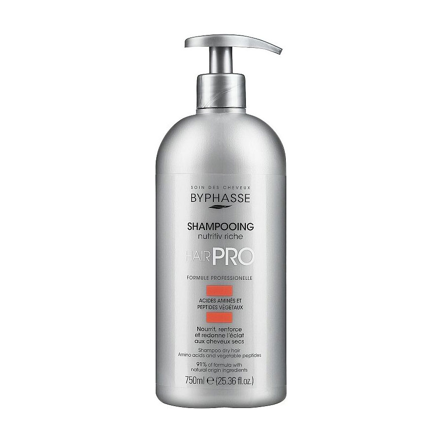 

Живильний шампунь Byphasse Hair Pro Nutritiv Riche Shampooing для сухого волосся, 750 мл