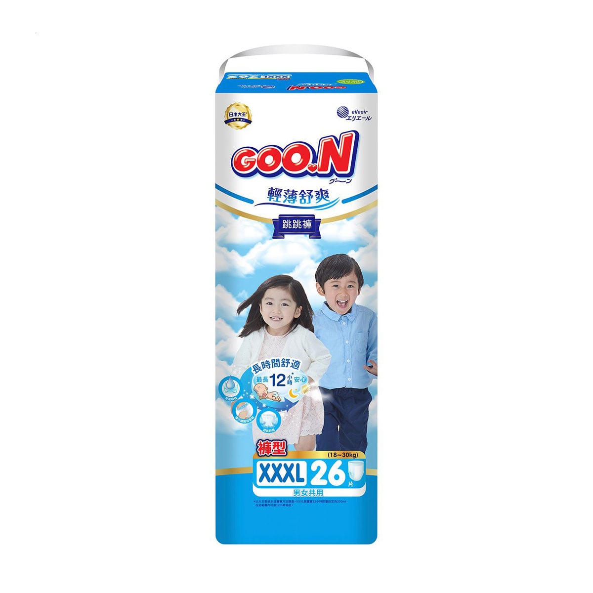 

Трусики-підгузки Goo.N Slim & Comfortable розмір 7XXXL (18-30 кг), 26 шт