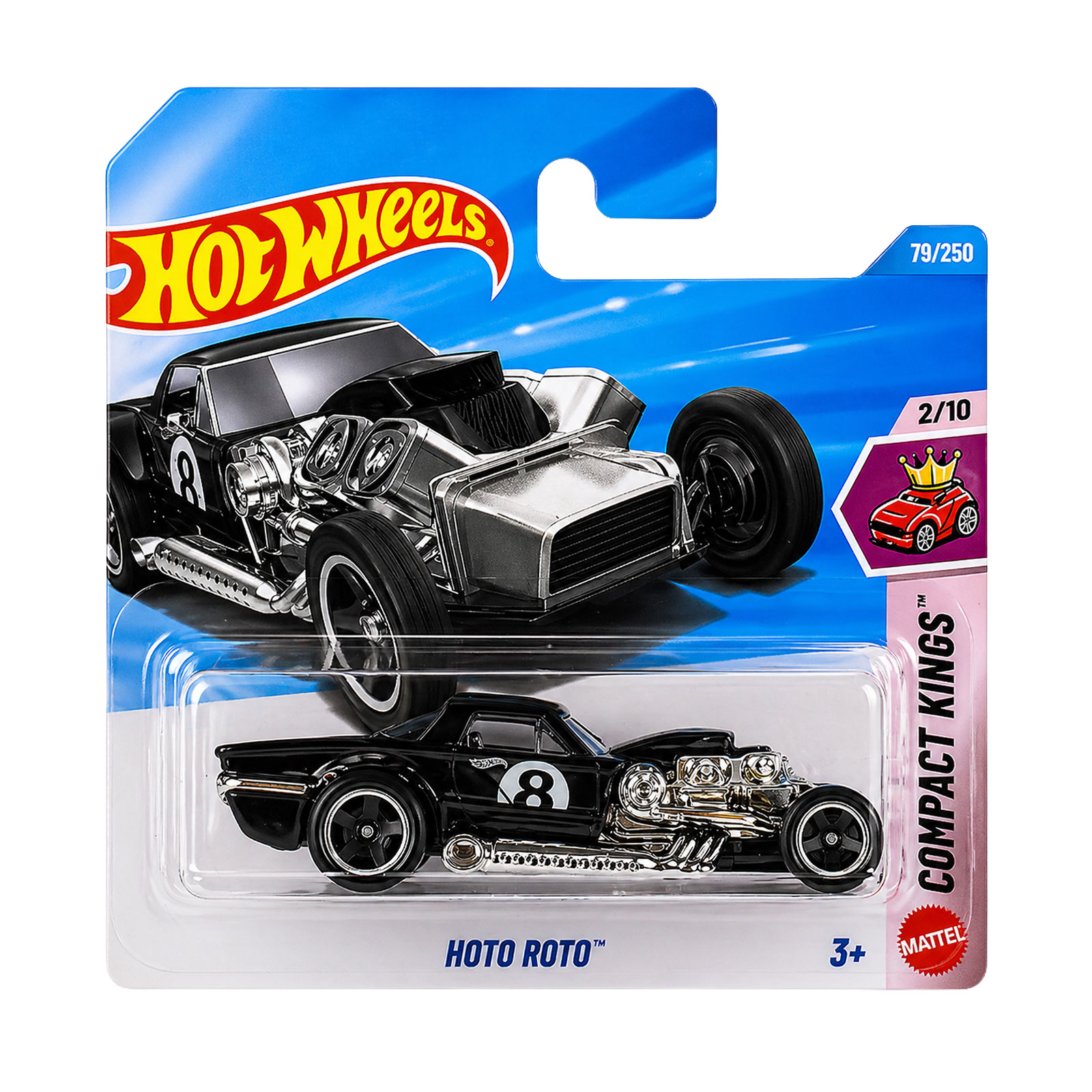 

Базовий автомобіль Hot Wheels Hoto Roto чорний, від 3 років, 11*3.5*11 см (5785)
