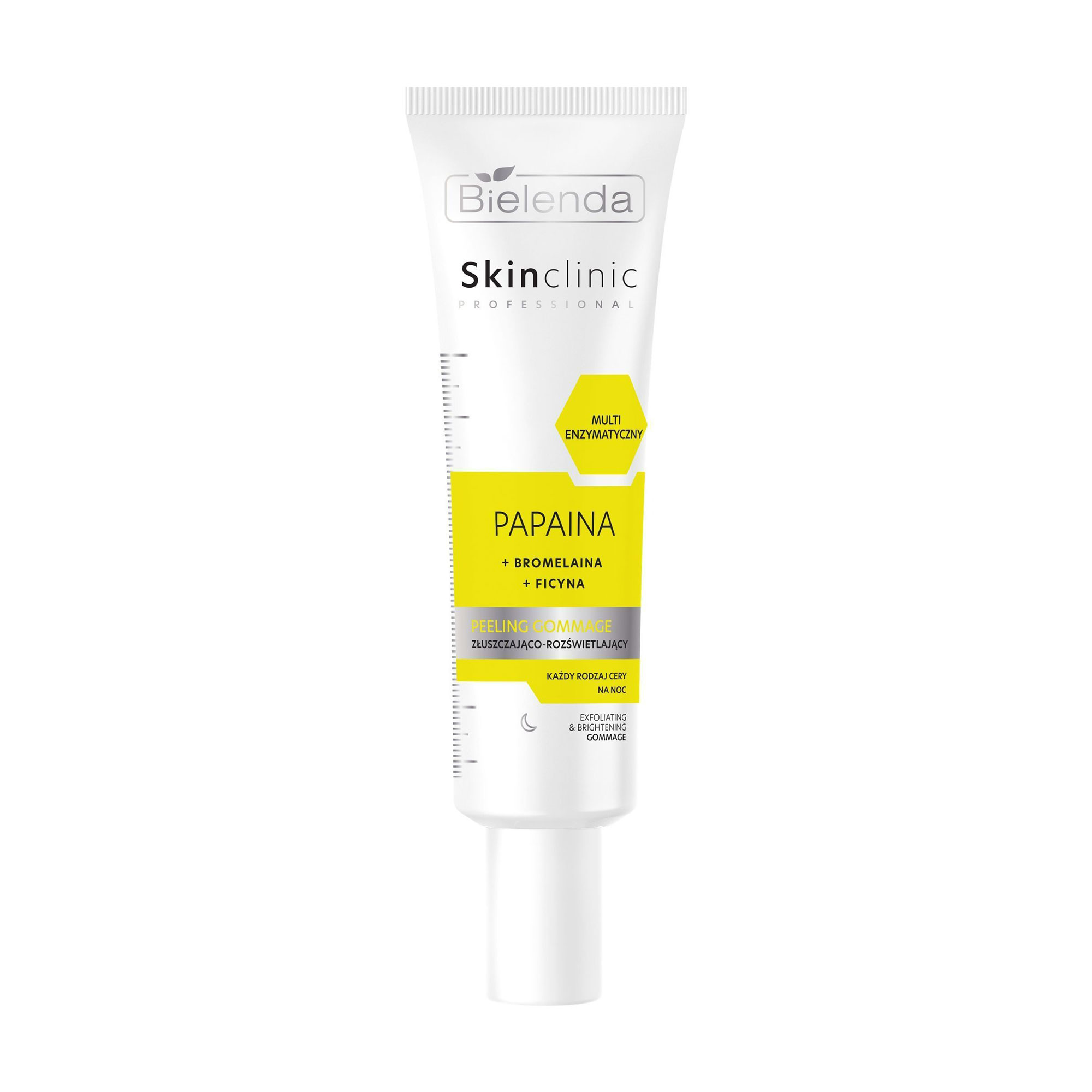 Освітлювальний пілінг-гомаж для обличчя Bielenda Skin Clinic Professional Exfoliating & Brightening Gommage, 40 г