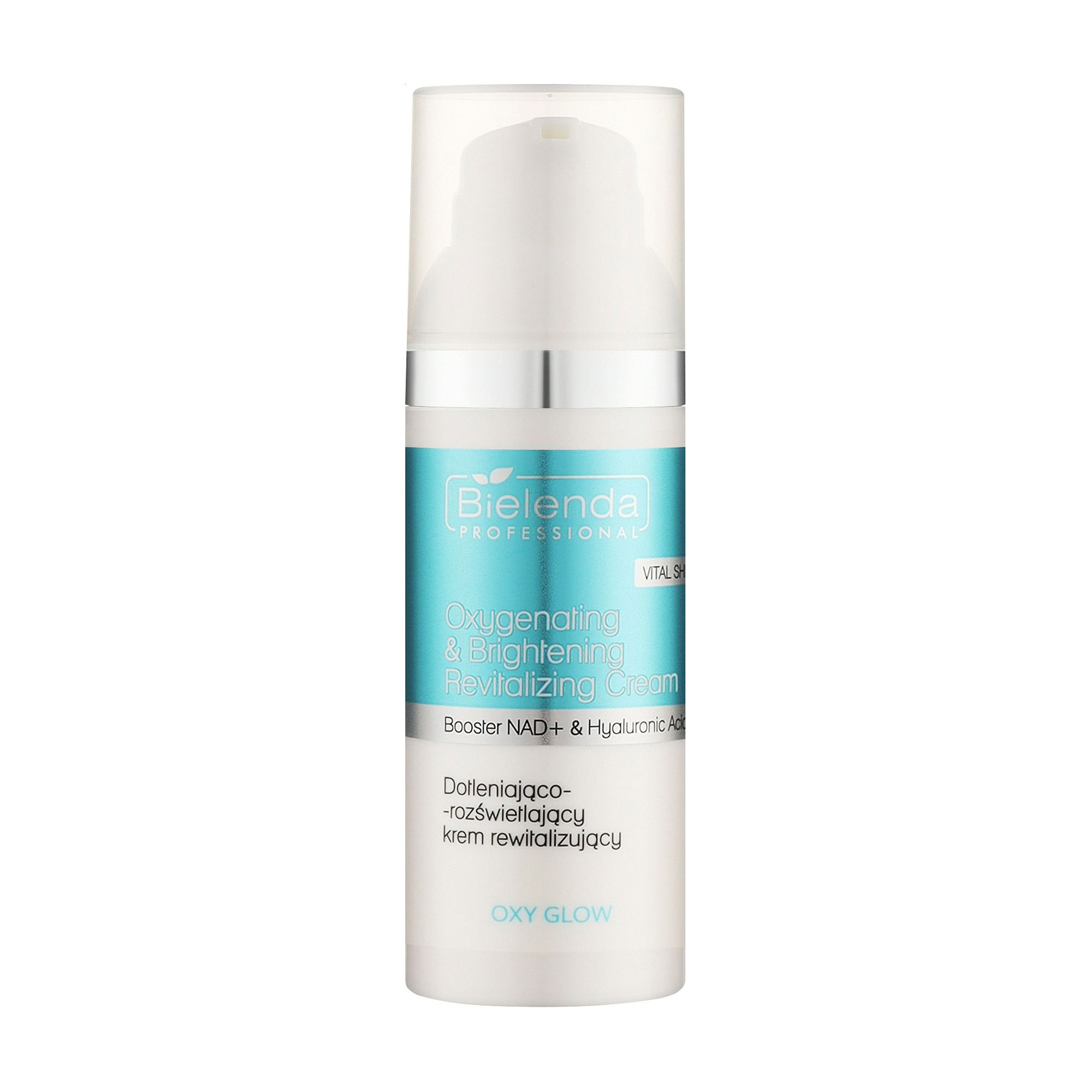 Освітлювальний крем для обличчя Bielenda Professional Oxy Glow Oxygenating & Brightening Revitalizing Cream, 50 мл