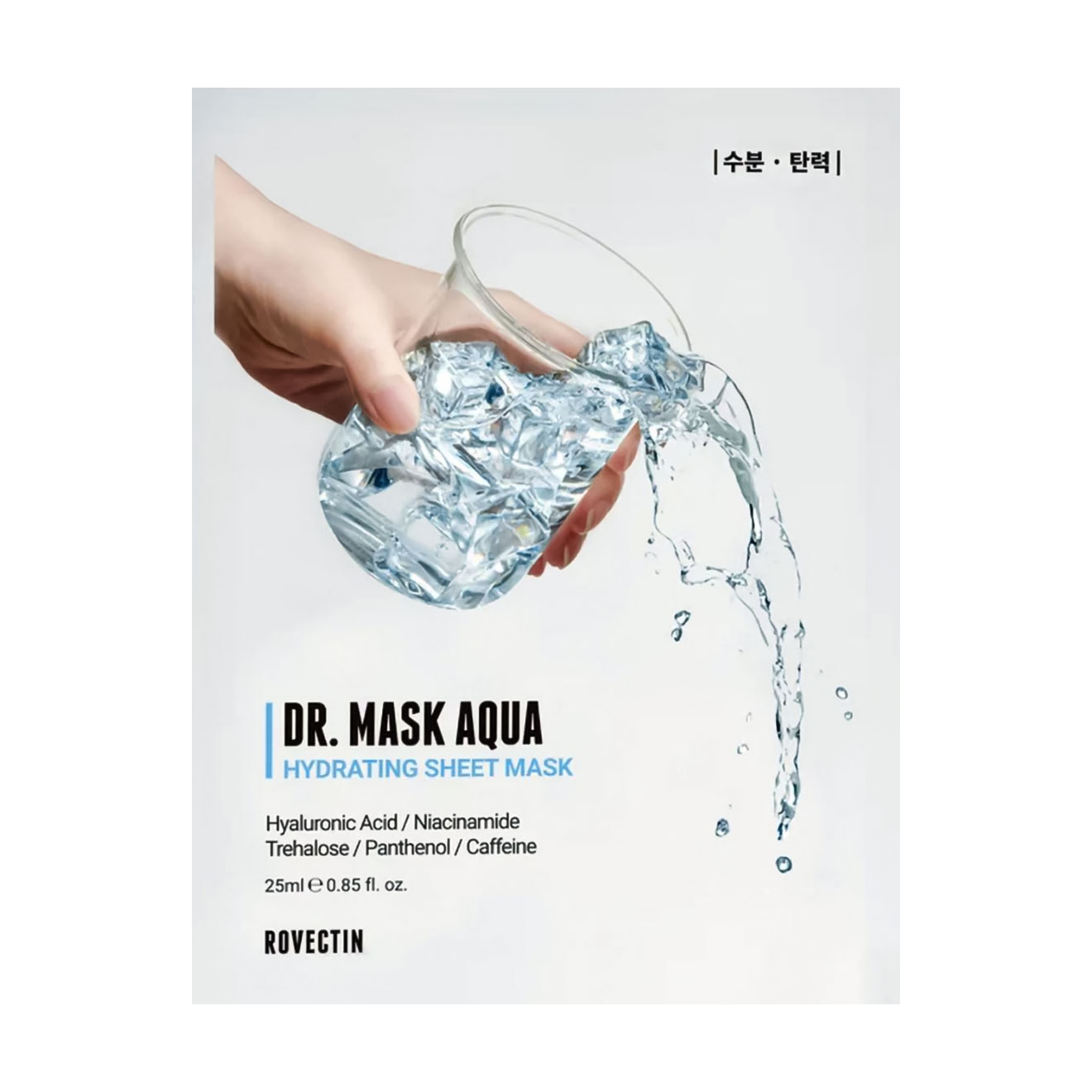 

Інтенсивно зволожувальна тканинна маска для обличчя Rovectin Dr. Mask Aqua, 25 мл