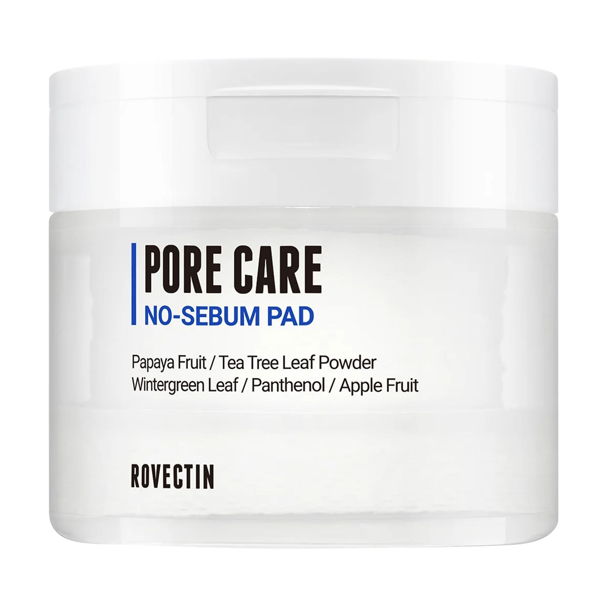 

Себорегулювальні пади Rovectin Pore Care No-Sebum Pad для очищення пор обличчя, 60 шт