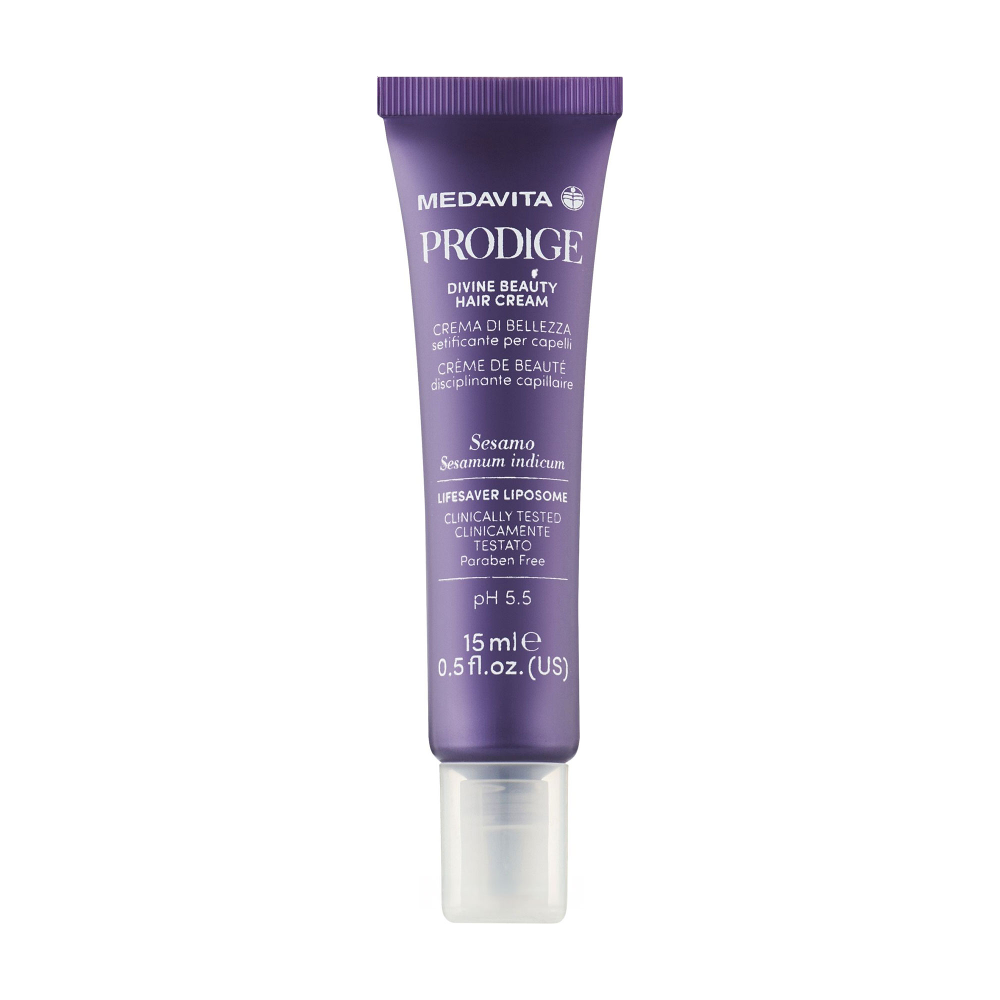 

Відновлювальний крем для волосся Medavita Prodige Divine Beauty Hair Cream pH 5.5 Божественна краса, 15 мл