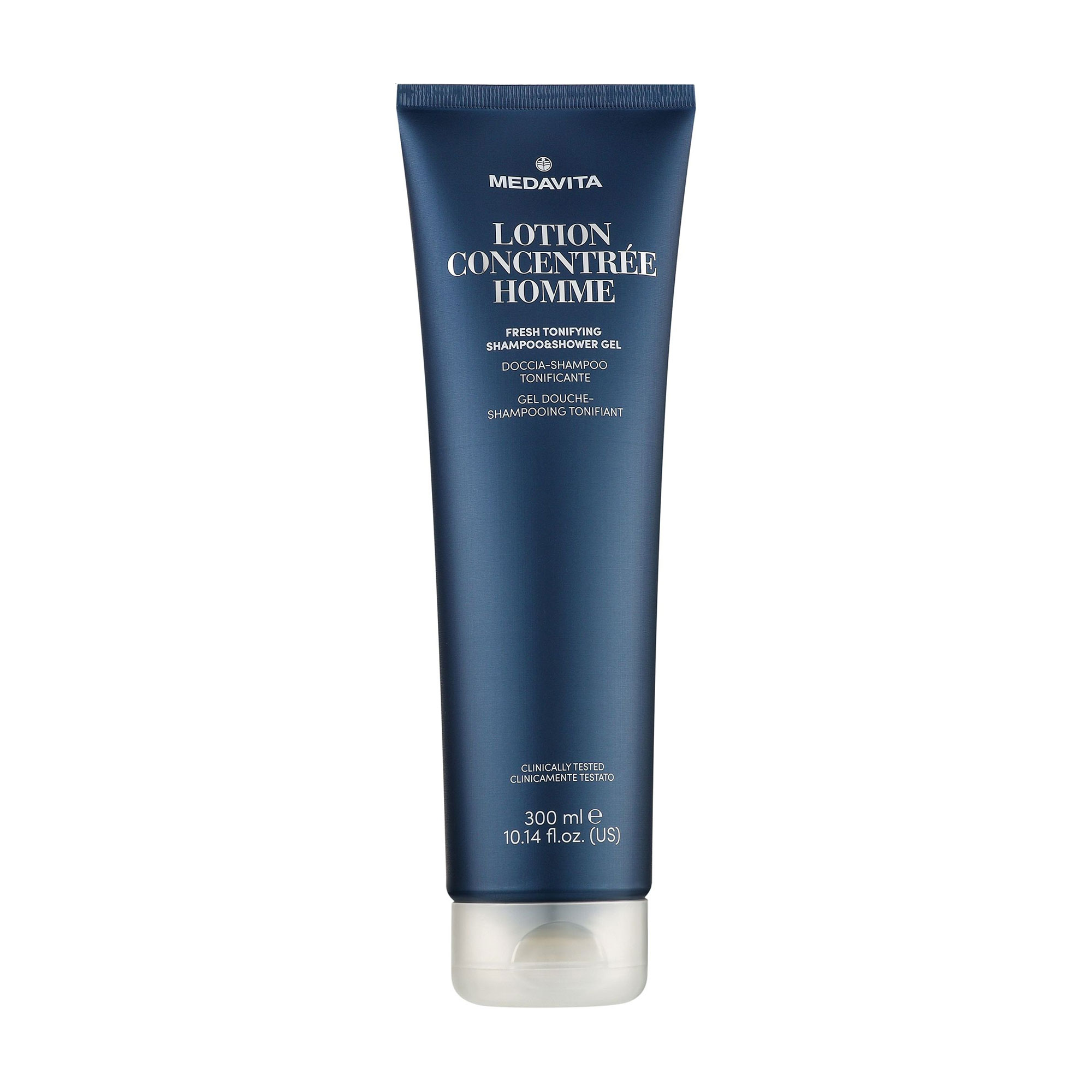 

Чоловічий освіжальний шампунь та гель для душу Medavita Lotion Concentree Homme Fresh Tonifying Shampoo & Shower Gel, 300 мл